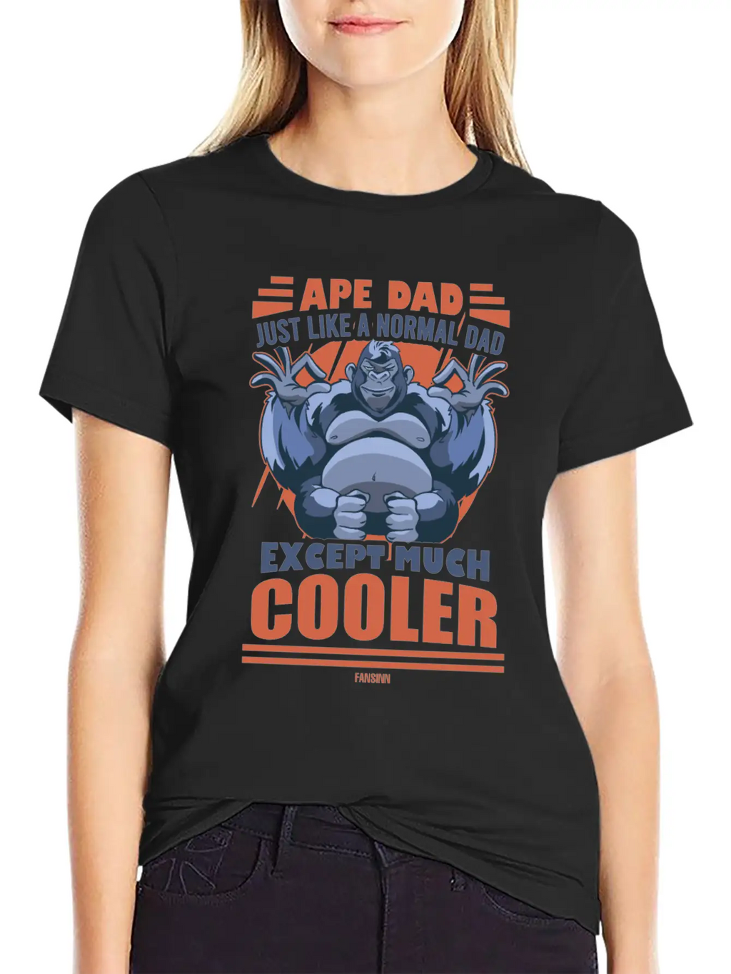 Ape Dad Just Like A Normal Dad Except Much Cooler Essential Unisex Summer Tee – Soft Cotton Casual Fit