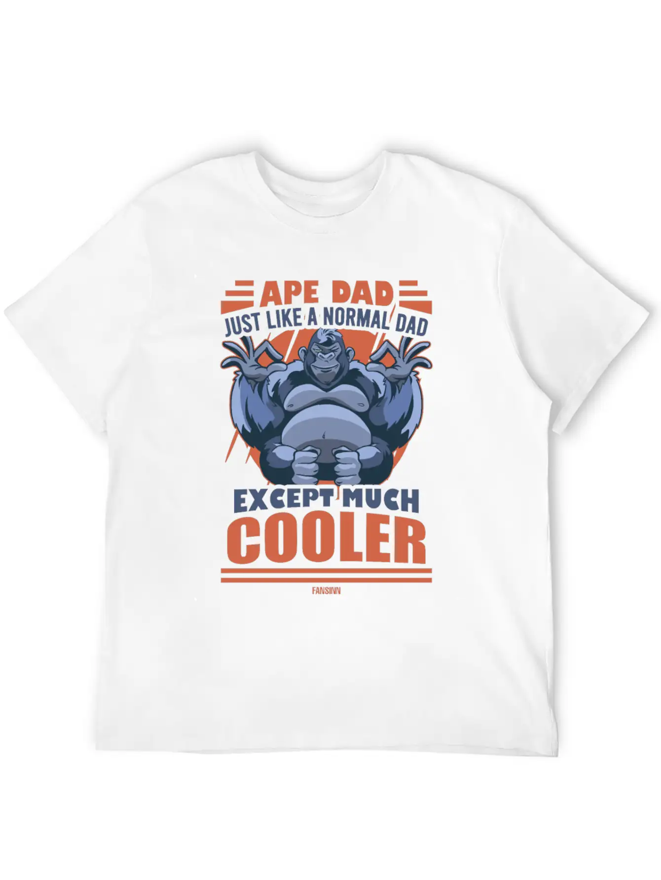 Ape Dad Just Like A Normal Dad Except Much Cooler Essential Unisex Summer Tee – Soft Cotton Casual Fit