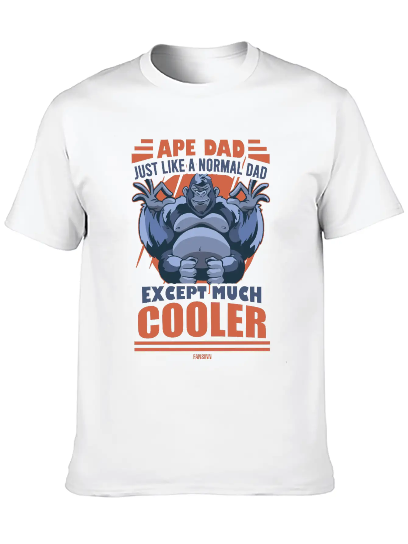 Ape Dad Just Like A Normal Dad Except Much Cooler Essential Unisex Summer Tee – Soft Cotton Casual Fit