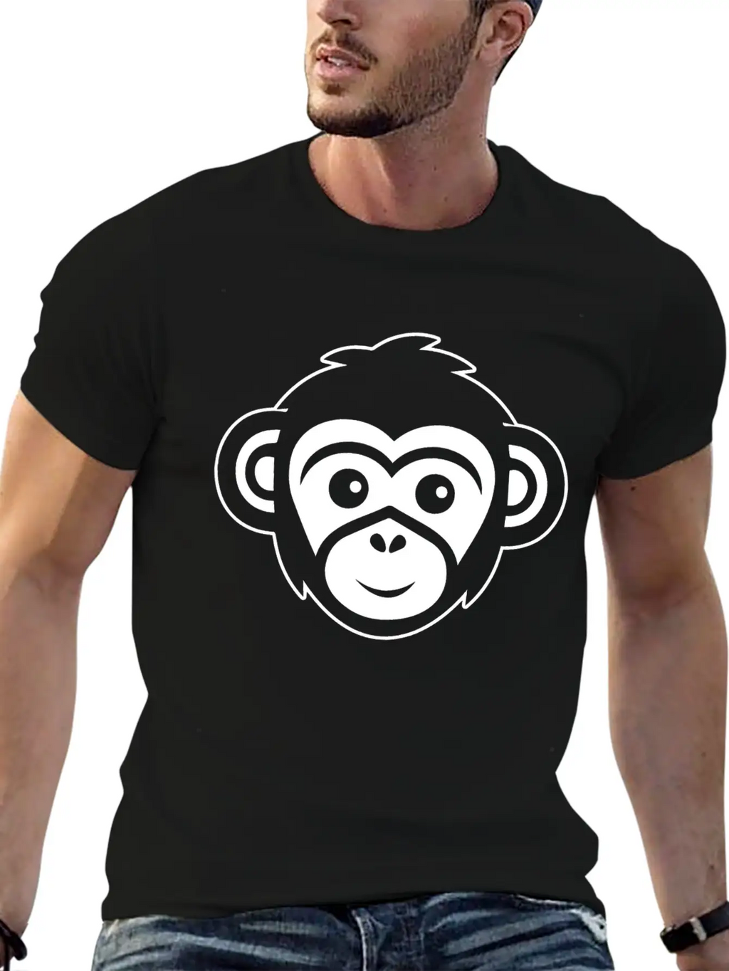 Ape Face Apes Apelike Jungle Primate Essential Cotton Tee For Daily Outfits – Unisex Style