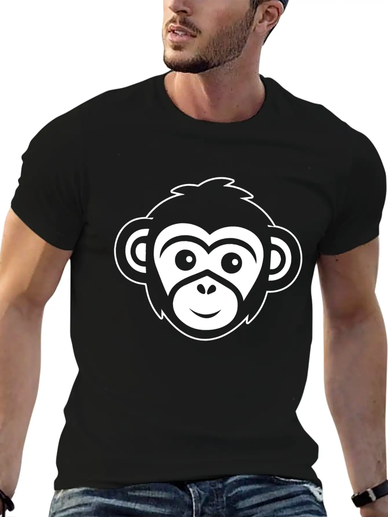 Ape Face Apes Apelike Jungle Primate Essential Cotton Tee For Daily Outfits – Unisex Style