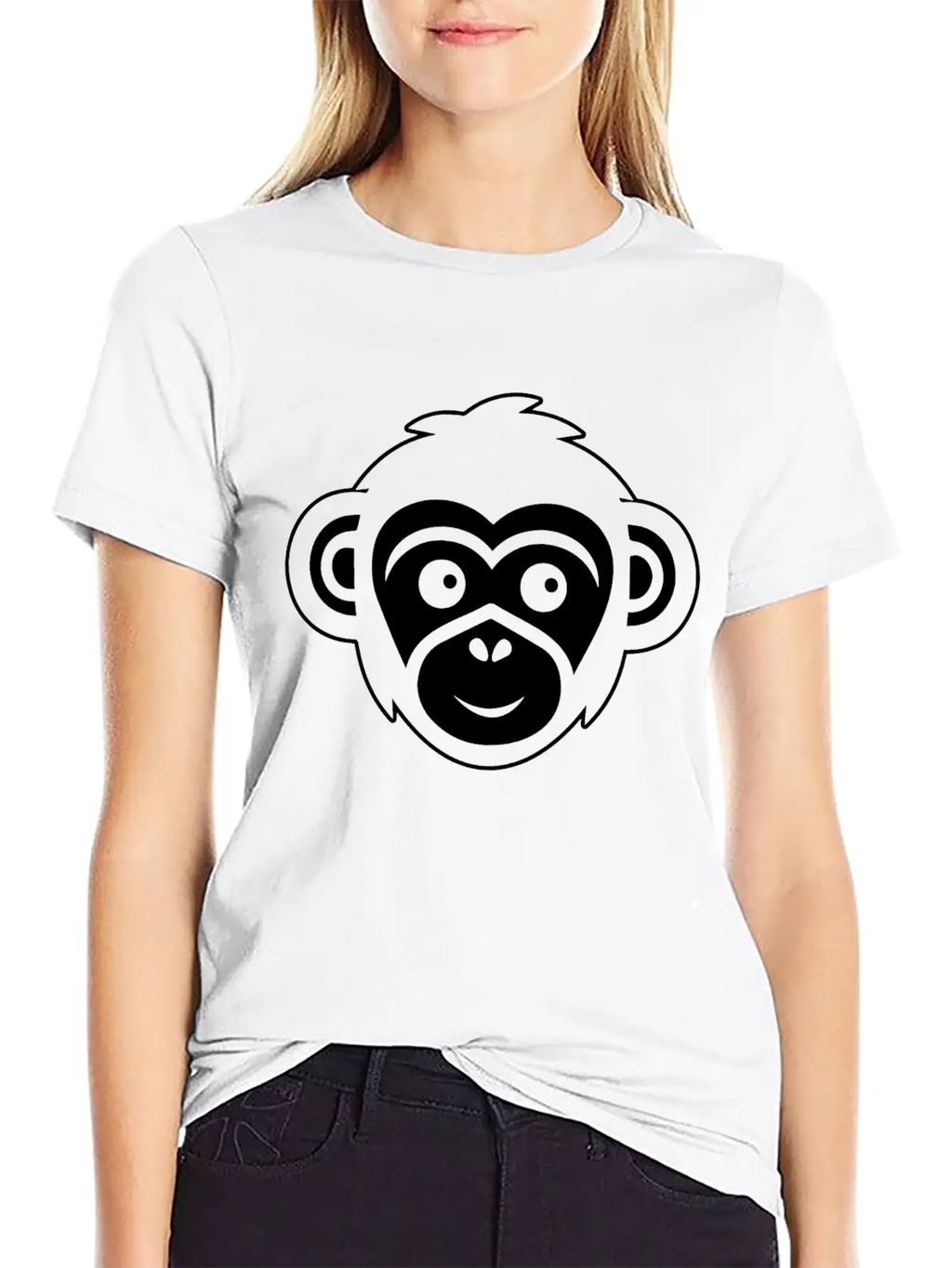 Ape Face Apes Apelike Jungle Primate Essential Cotton Tee For Daily Outfits – Unisex Style