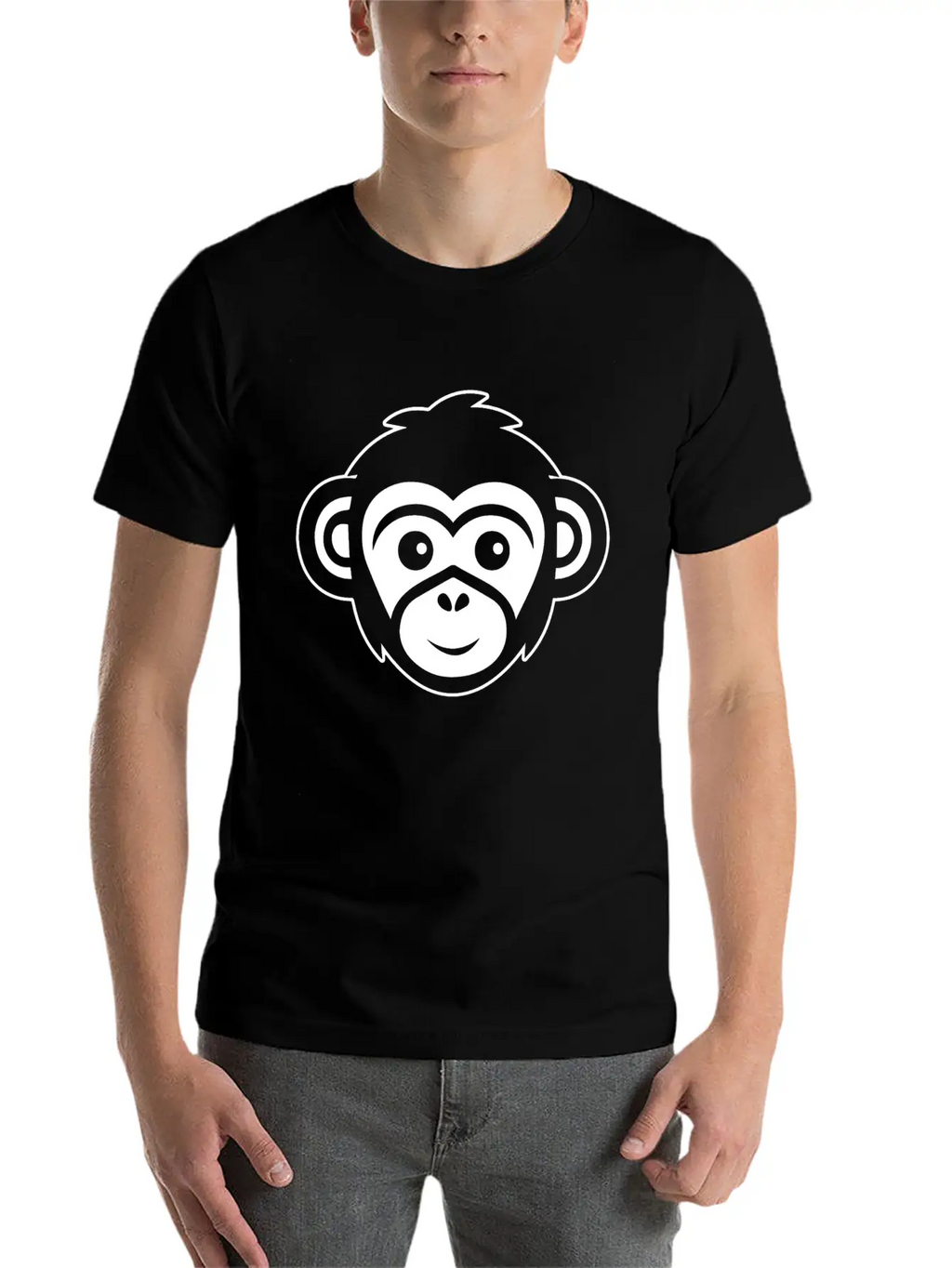 Ape Face Apes Apelike Jungle Primate Essential Cotton Tee For Daily Outfits – Unisex Style