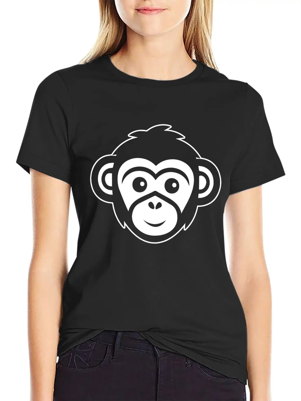 Ape Face Apes Apelike Jungle Primate Essential Cotton Tee For Daily Outfits – Unisex Style