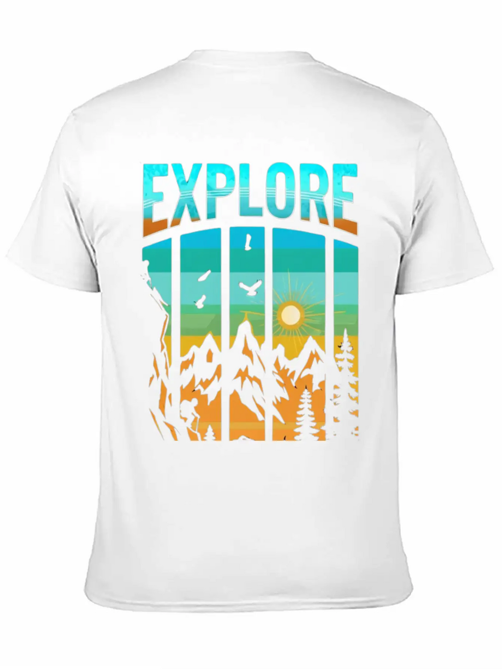 Apex Ascent: Embrace The Untamed Horizon Breathable Soft Cotton T-Shirt – Timeless Casual Look