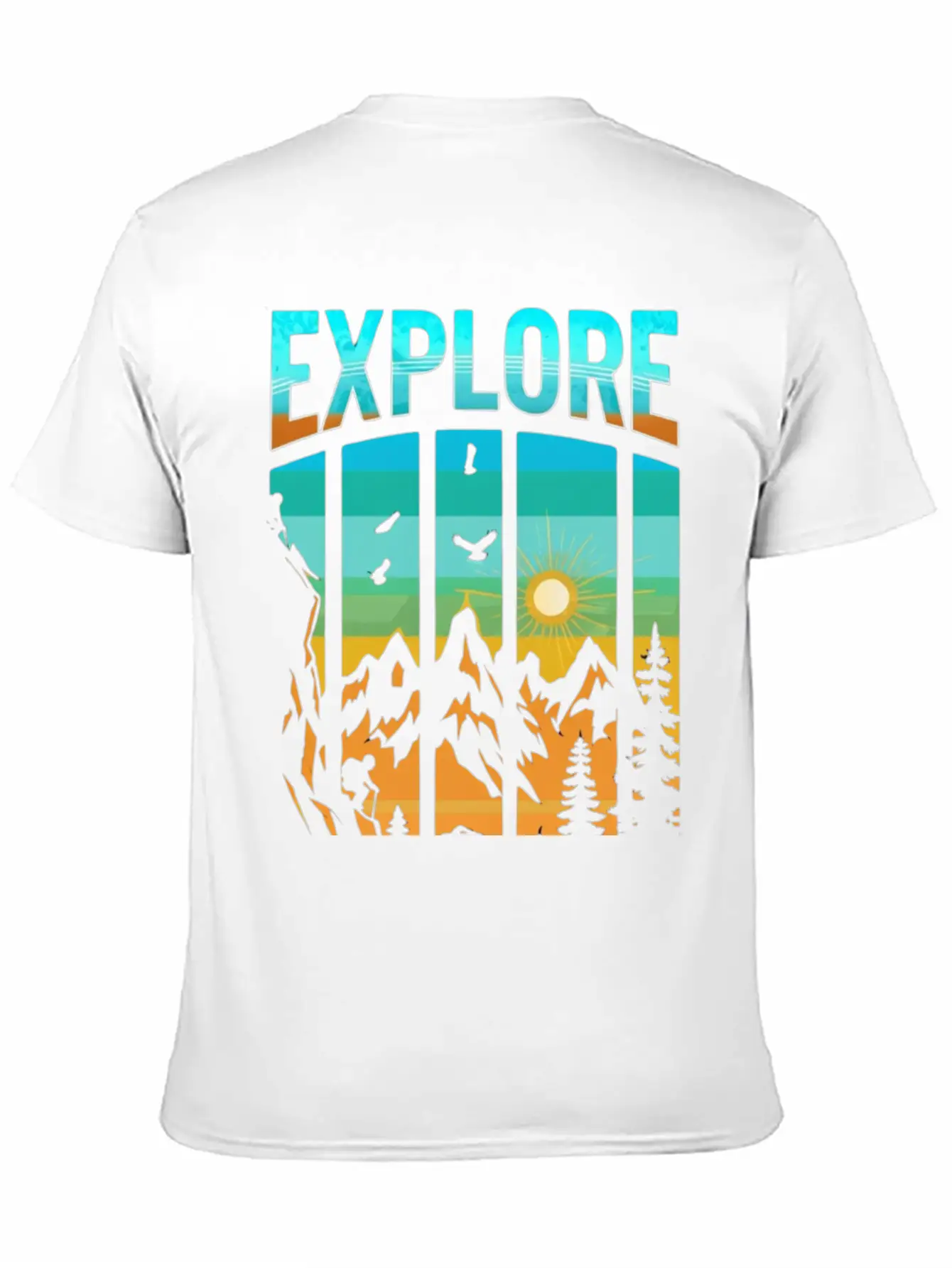 Apex Ascent: Embrace The Untamed Horizon Breathable Soft Cotton T-Shirt – Timeless Casual Look