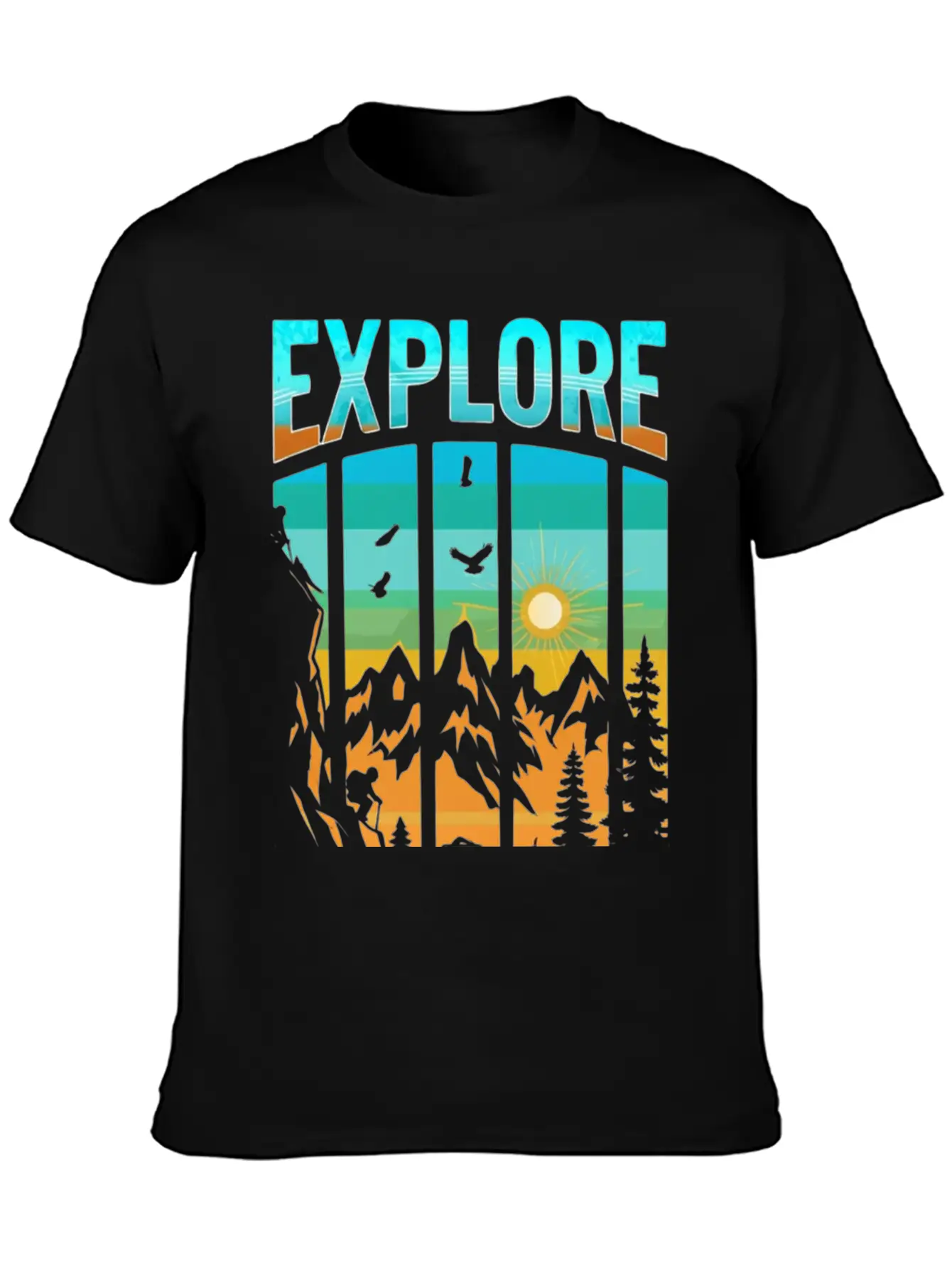 Apex Ascent: Embrace The Untamed Horizon Breathable Soft Cotton T-Shirt – Timeless Casual Look