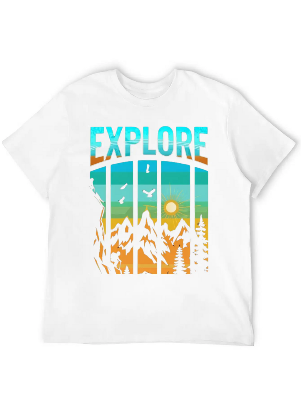 Apex Ascent: Embrace The Untamed Horizon Breathable Soft Cotton T-Shirt – Timeless Casual Look