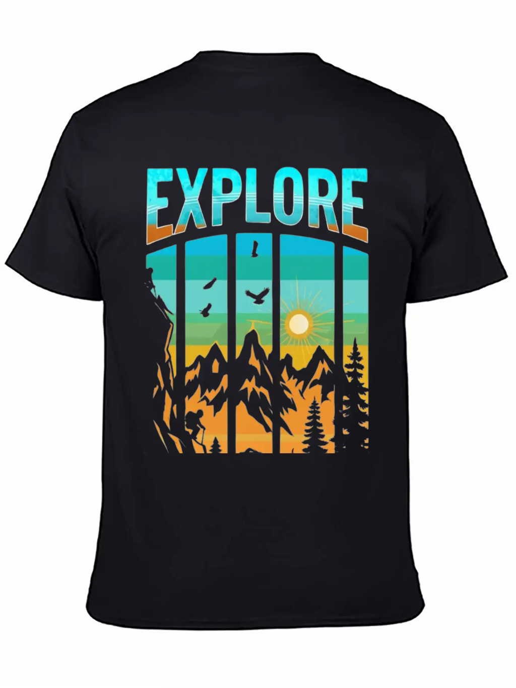 Apex Ascent: Embrace The Untamed Horizon Breathable Soft Cotton T-Shirt – Timeless Casual Look