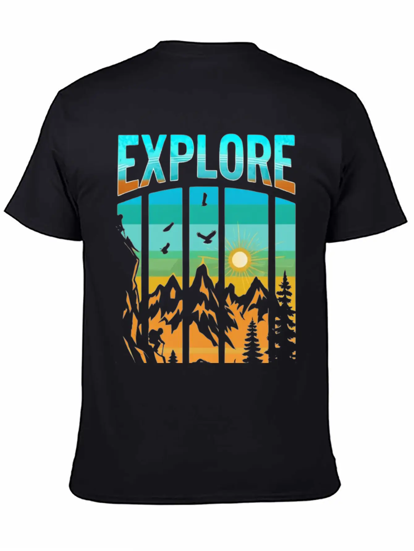 Apex Ascent: Embrace The Untamed Horizon Breathable Soft Cotton T-Shirt – Timeless Casual Look