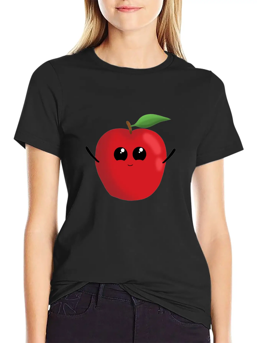 Apple Fruit Vegetarian Vegan Apples Sweet Breathable Soft Cotton T-Shirt – Timeless Casual Look