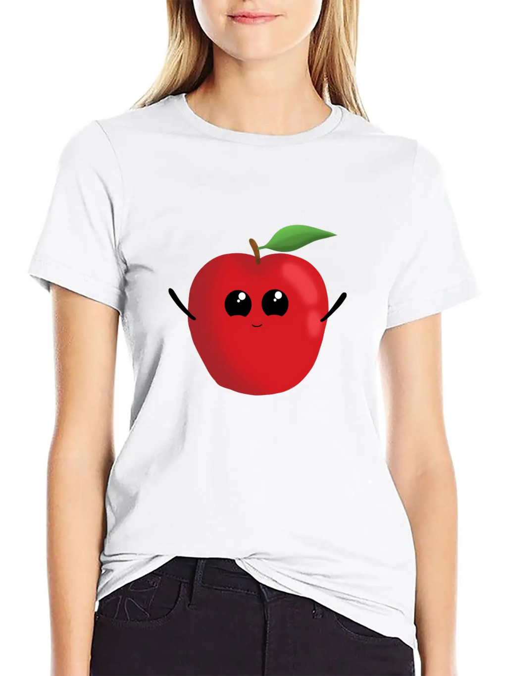 Apple Fruit Vegetarian Vegan Apples Sweet Breathable Soft Cotton T-Shirt – Timeless Casual Look