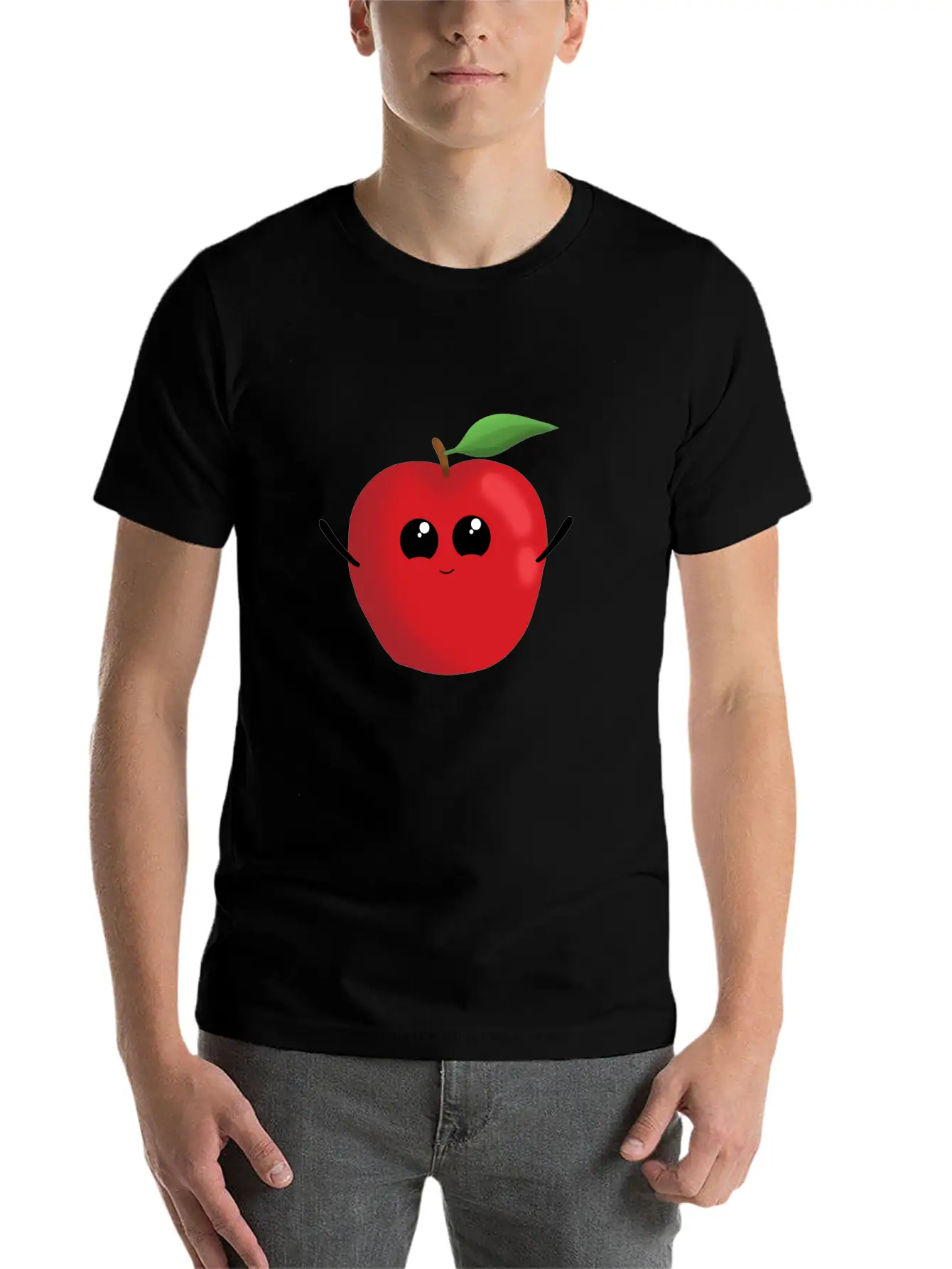 Apple Fruit Vegetarian Vegan Apples Sweet Breathable Soft Cotton T-Shirt – Timeless Casual Look