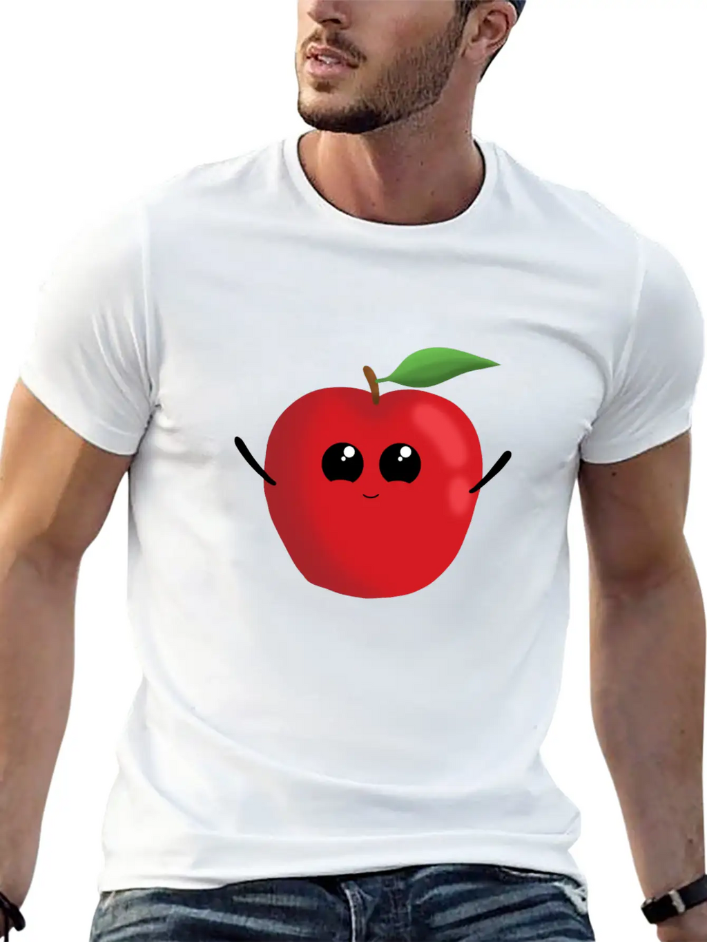 Apple Fruit Vegetarian Vegan Apples Sweet Breathable Soft Cotton T-Shirt – Timeless Casual Look