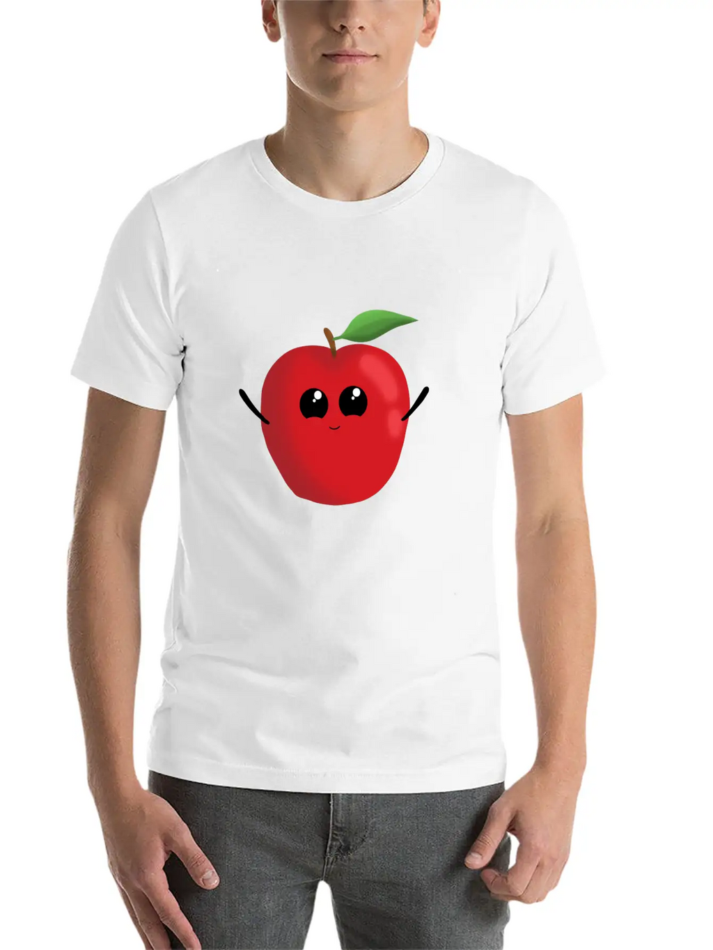 Apple Fruit Vegetarian Vegan Apples Sweet Breathable Soft Cotton T-Shirt – Timeless Casual Look