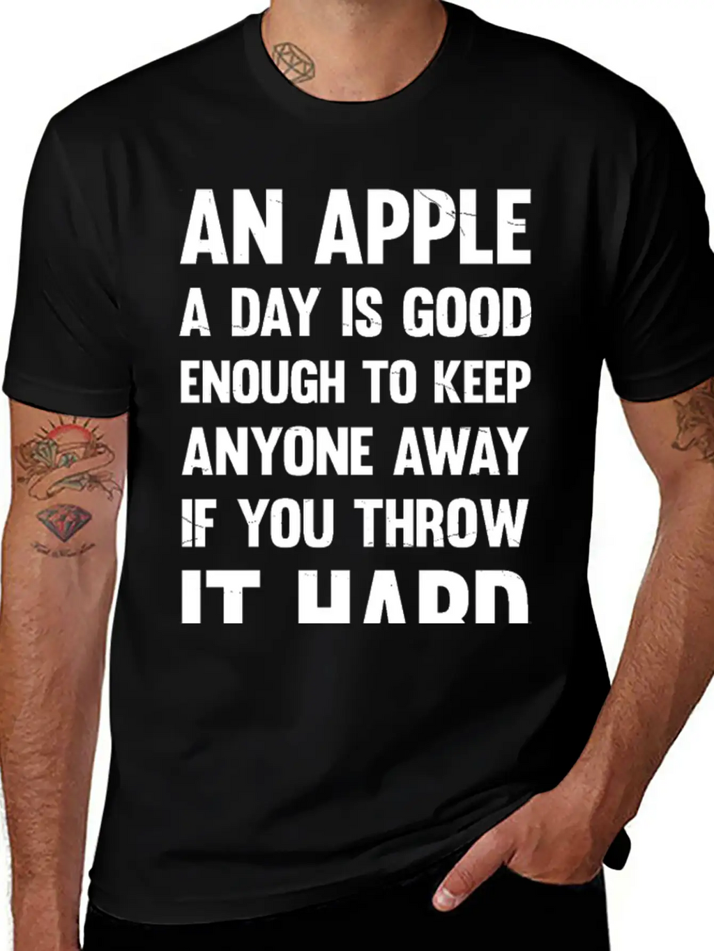 Apple Funny Quote. | Sarcastic Joke | Sarcastic Unisex Casual T-Shirt – Clean Design For Daily Comfort