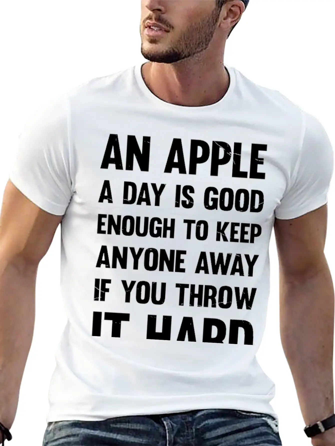Apple Funny Quote. | Sarcastic Joke | Sarcastic Unisex Casual T-Shirt – Clean Design For Daily Comfort