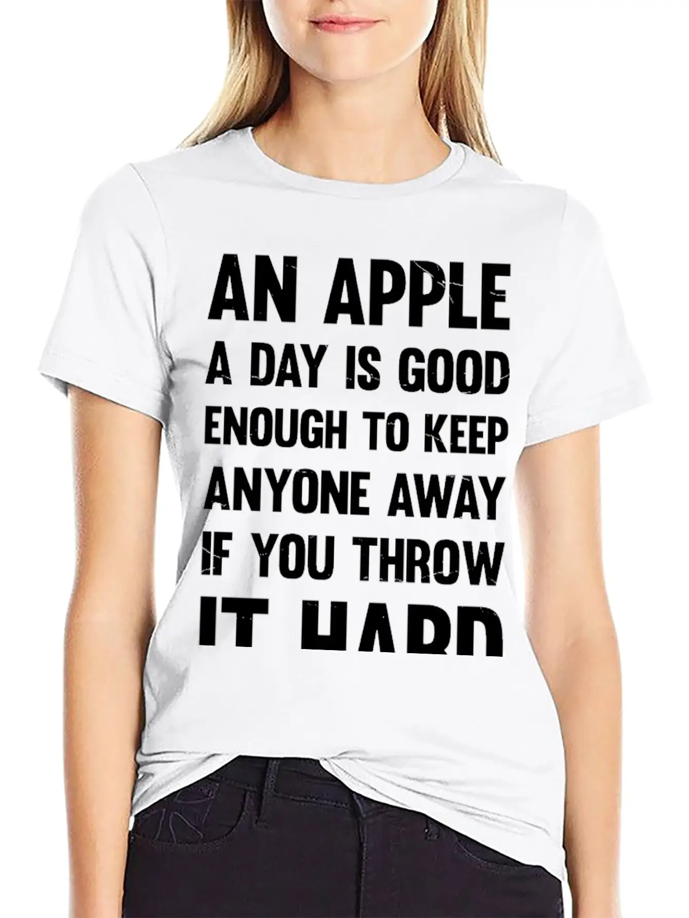 Apple Funny Quote. | Sarcastic Joke | Sarcastic Unisex Casual T-Shirt – Clean Design For Daily Comfort
