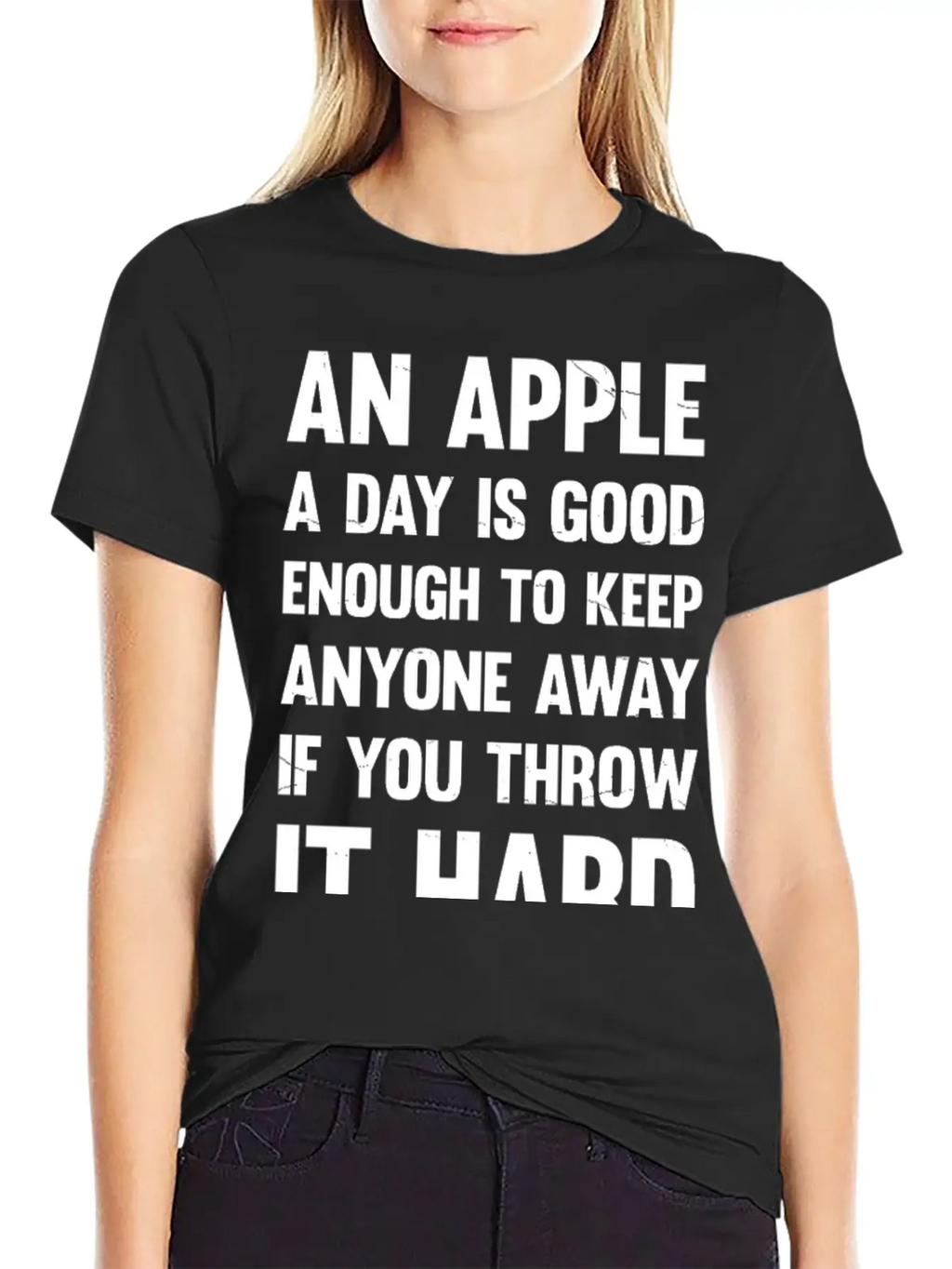 Apple Funny Quote. | Sarcastic Joke | Sarcastic Unisex Casual T-Shirt – Clean Design For Daily Comfort