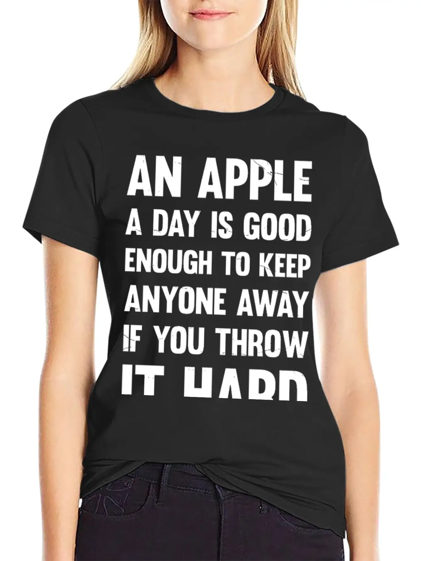 Apple Funny Quote. | Sarcastic Joke | Sarcastic Unisex Casual T-Shirt – Clean Design For Daily Comfort