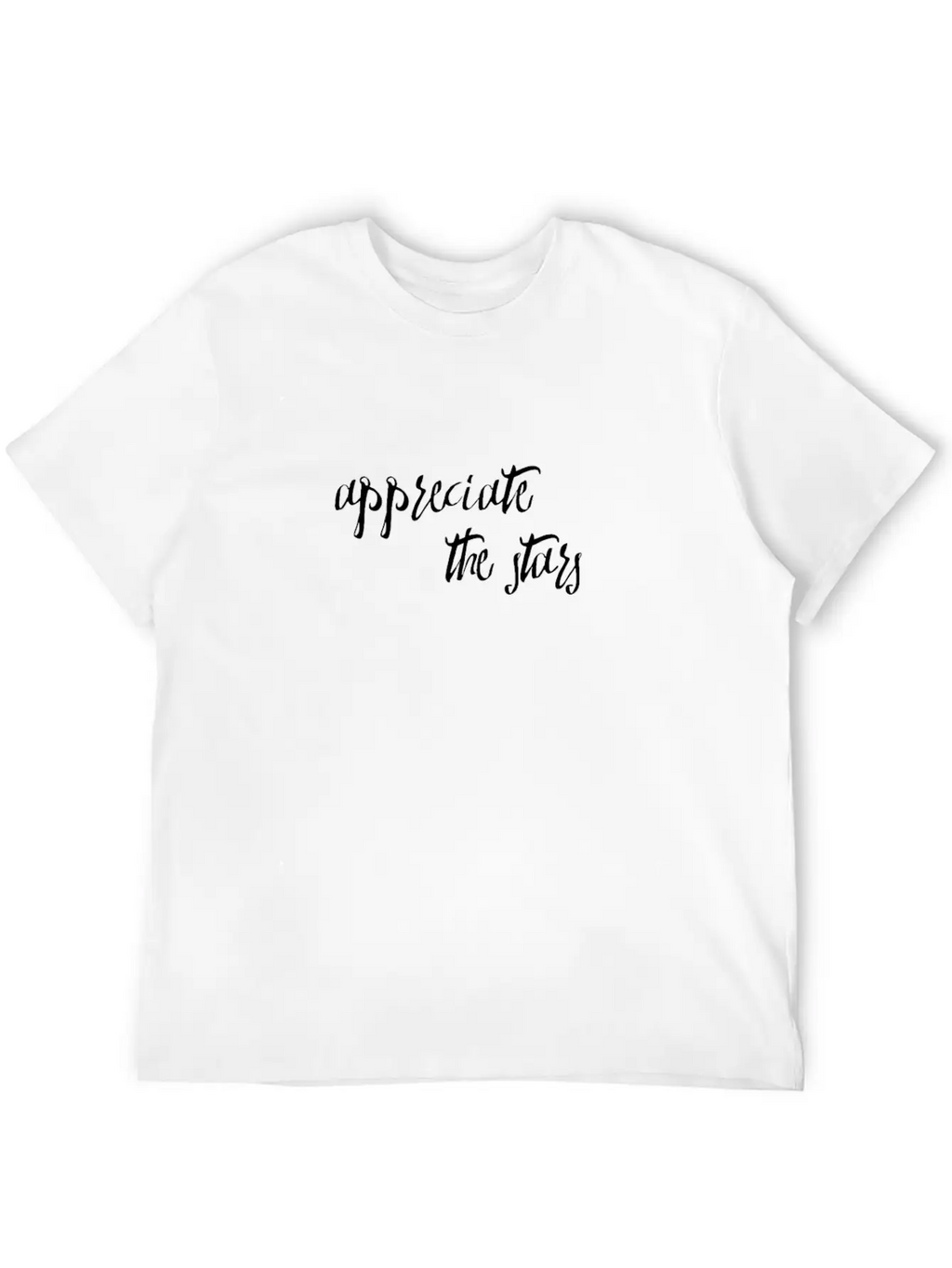 Appreciate The Stars Mindfulness Expressions Basic Graphic T-Shirt – Daily Comfort In Soft Cotton