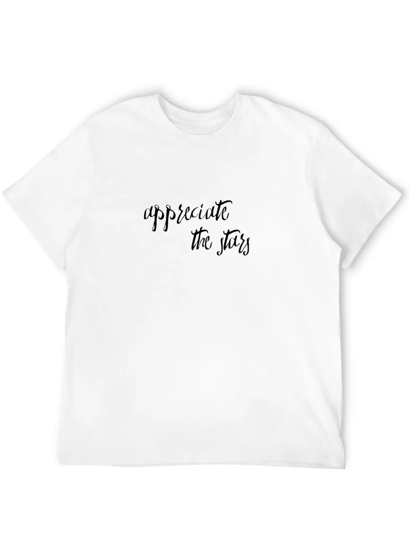 Appreciate The Stars Mindfulness Expressions Basic Graphic T-Shirt – Daily Comfort In Soft Cotton