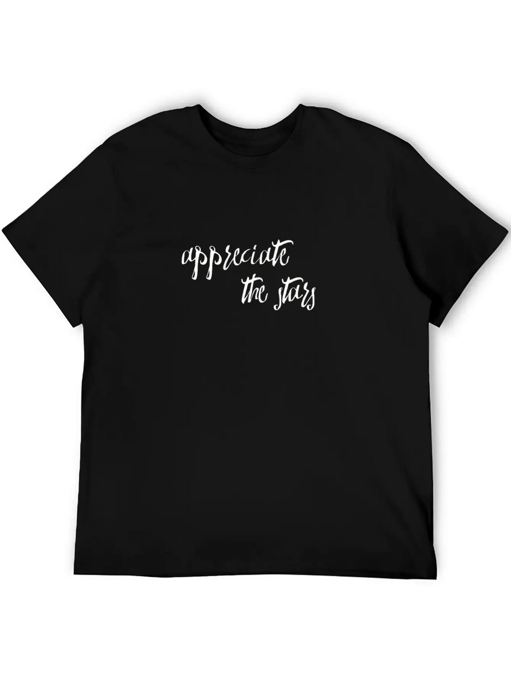 Appreciate The Stars Mindfulness Expressions Basic Graphic T-Shirt – Daily Comfort In Soft Cotton