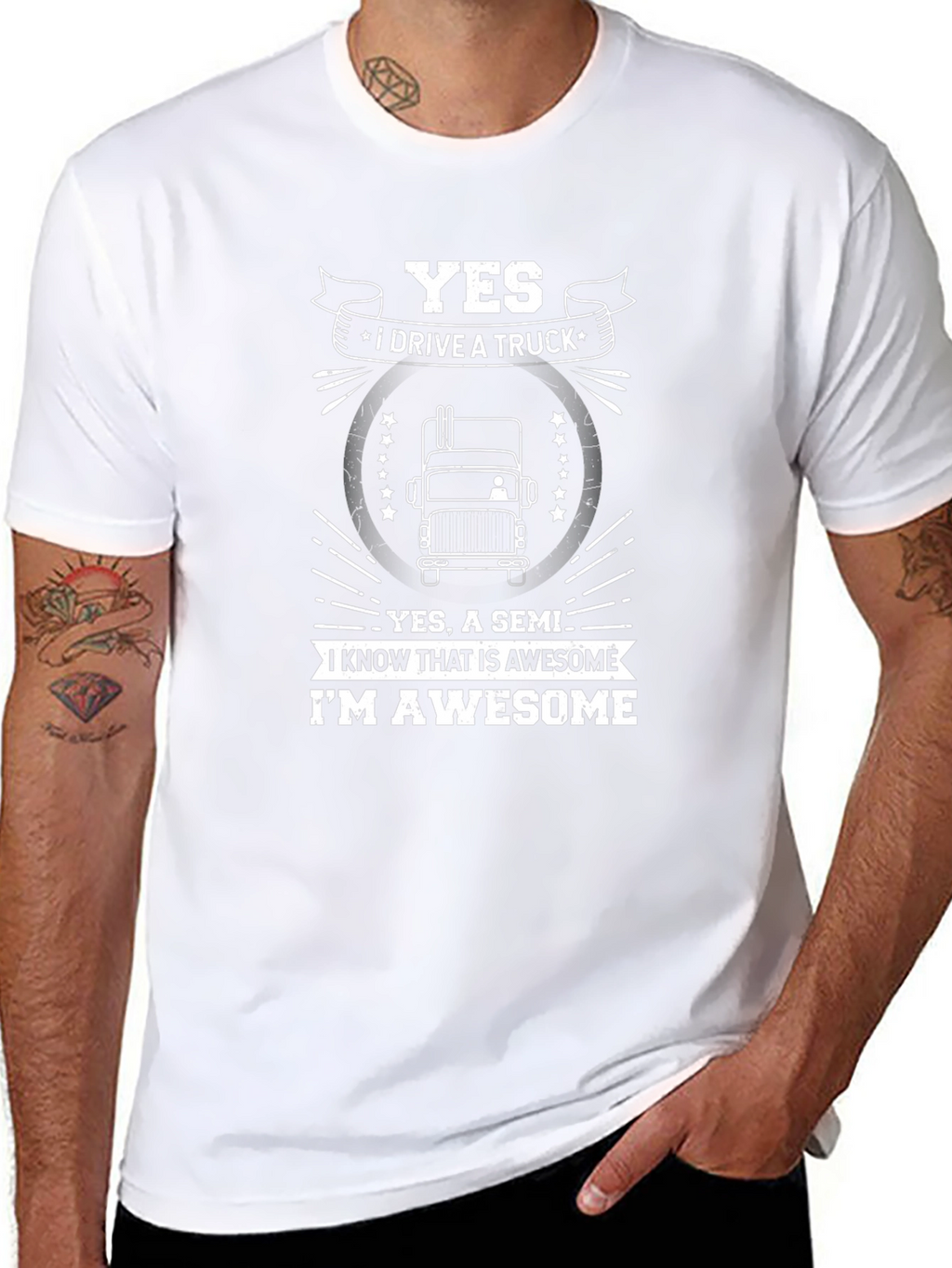Truck Driver Awesome Graphic T-Shirt