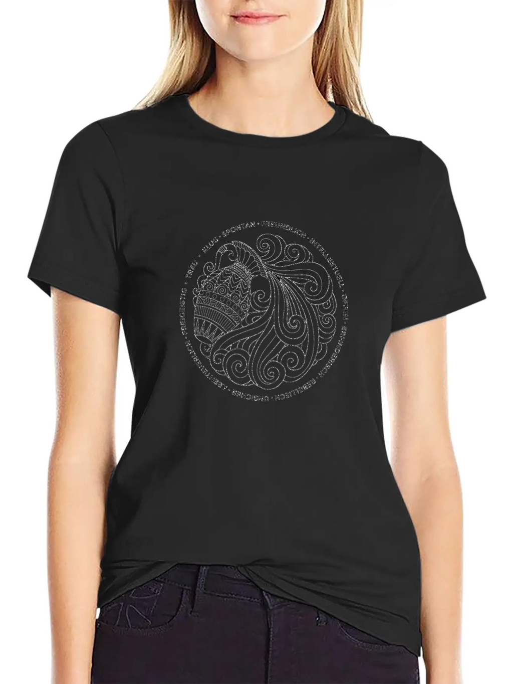 Aquarius Zodiac Sign Character Classic Cotton Tee – Unisex Comfort For Any Season