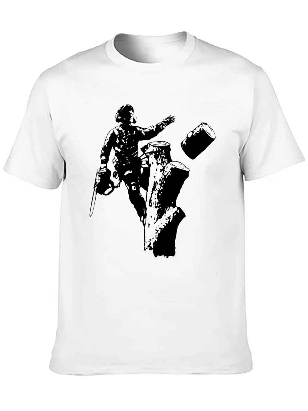 Arborist (Black Silhouette) Essential Cotton Tee For Daily Outfits – Unisex Style