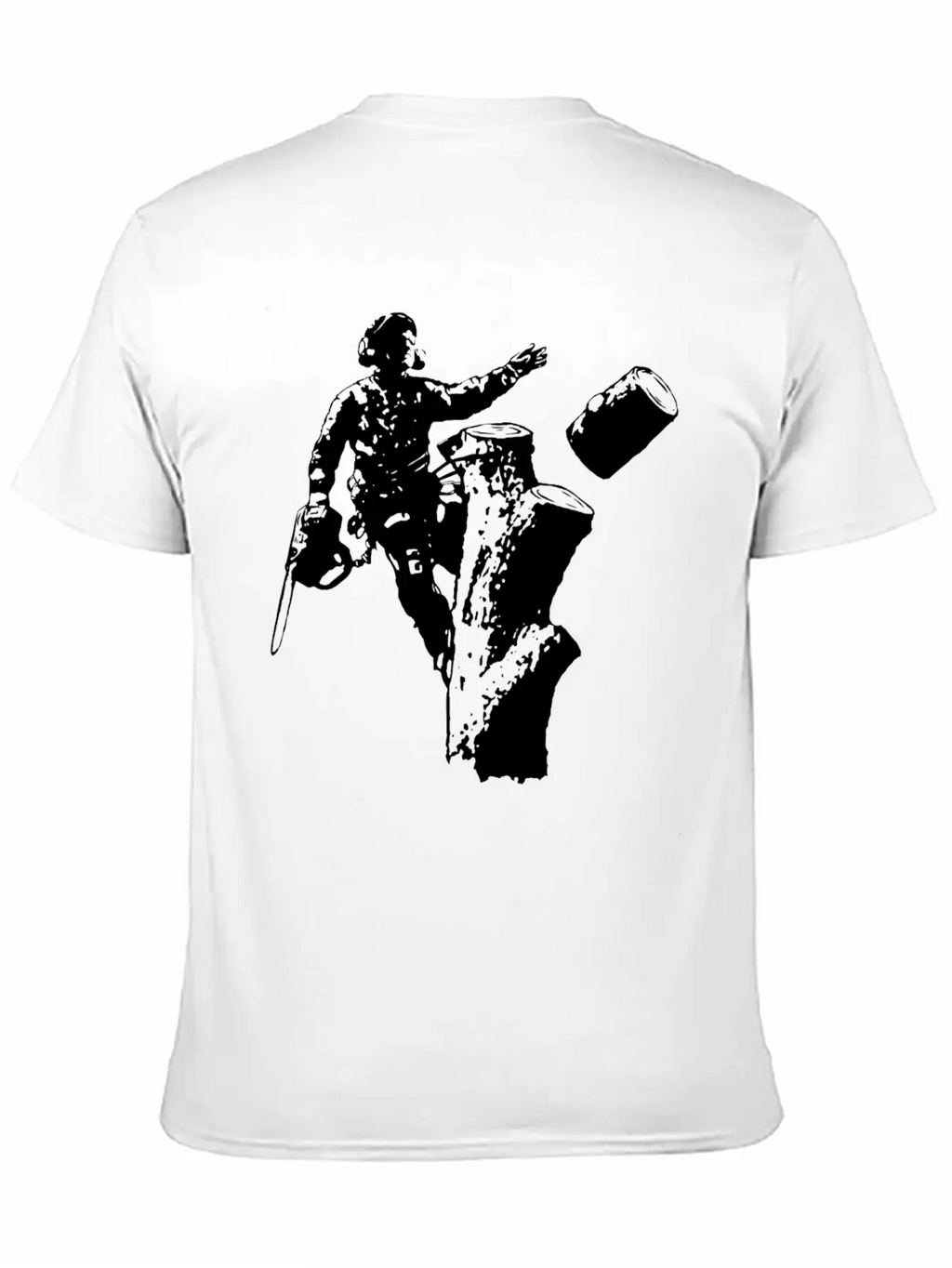 Arborist (Black Silhouette) Essential Cotton Tee For Daily Outfits – Unisex Style