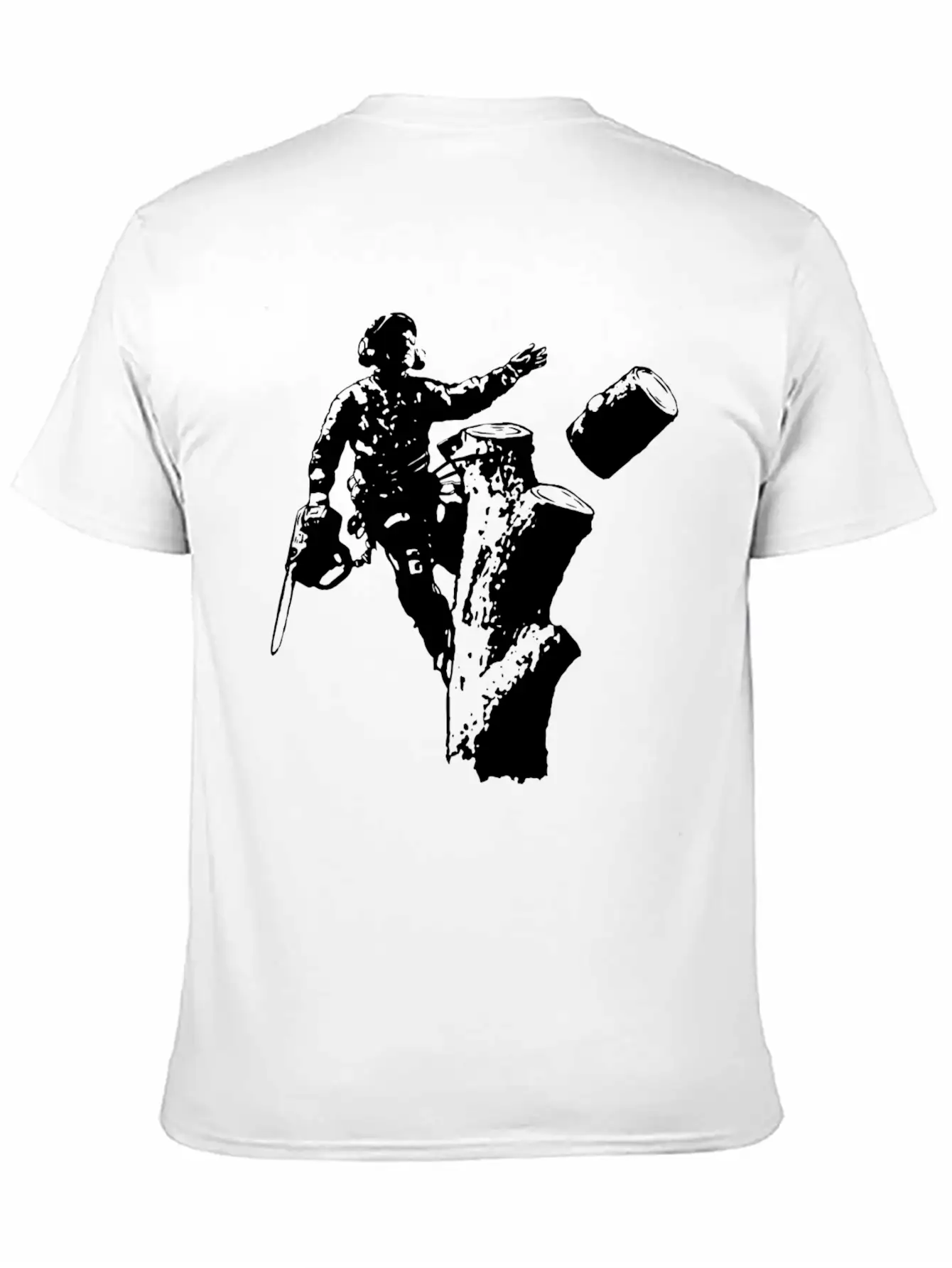 Arborist (Black Silhouette) Essential Cotton Tee For Daily Outfits – Unisex Style