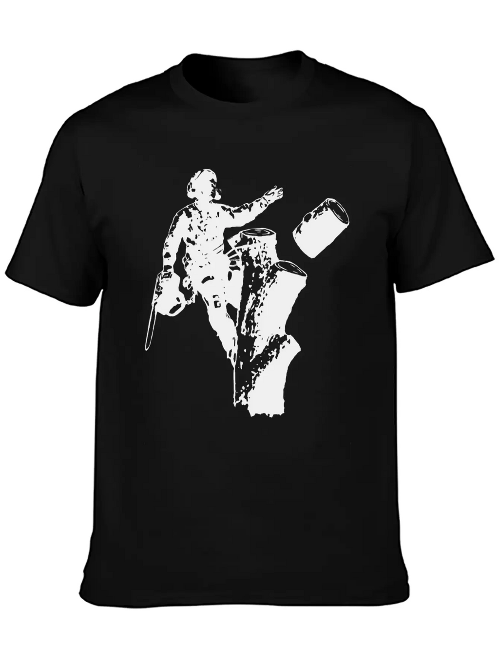 Arborist (Black Silhouette) Essential Cotton Tee For Daily Outfits – Unisex Style