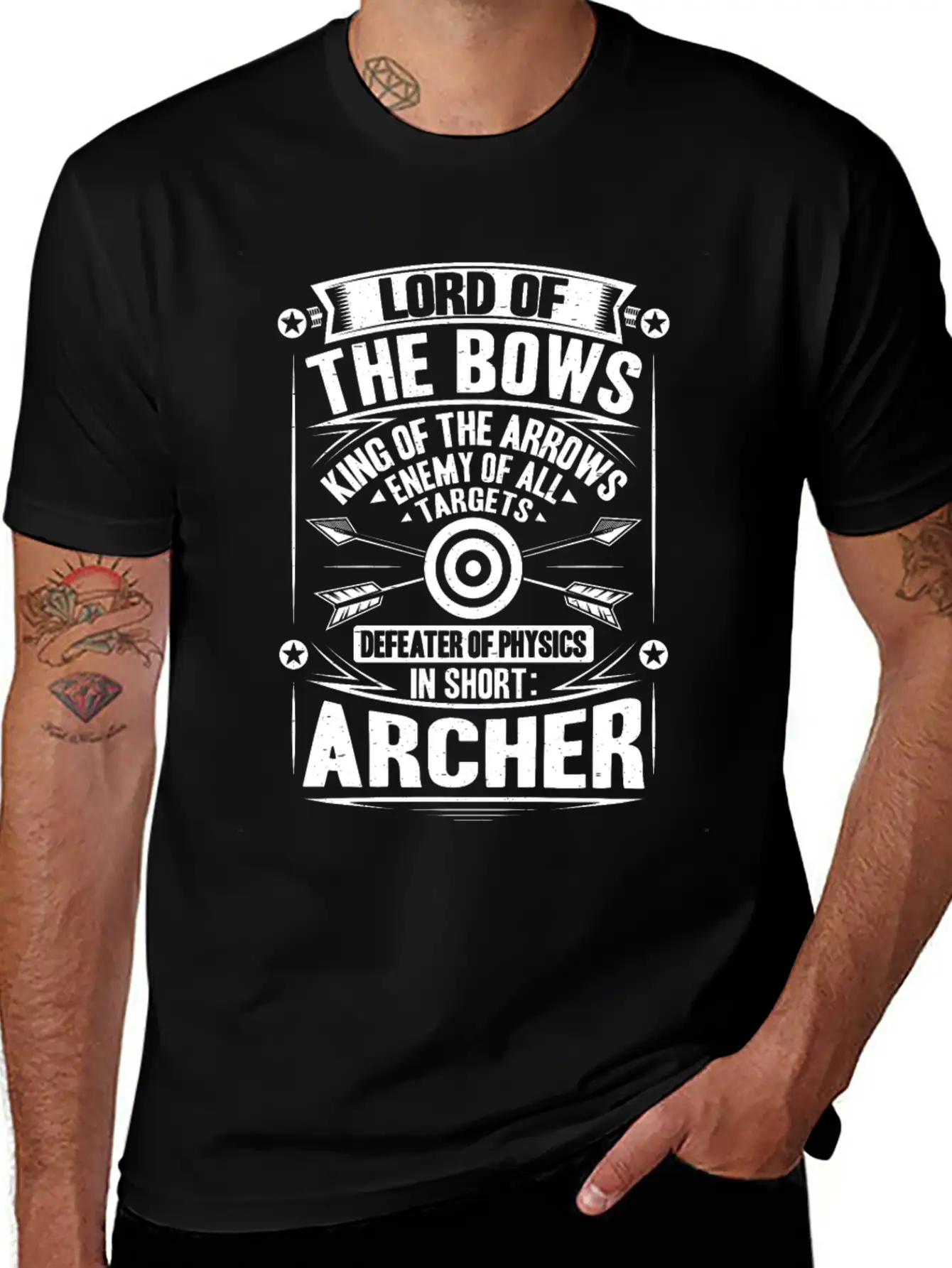 Archer Archery Bow Hunting Bowman Arrow Bow Hunter Essential Cotton Tee For Daily Outfits – Unisex Style