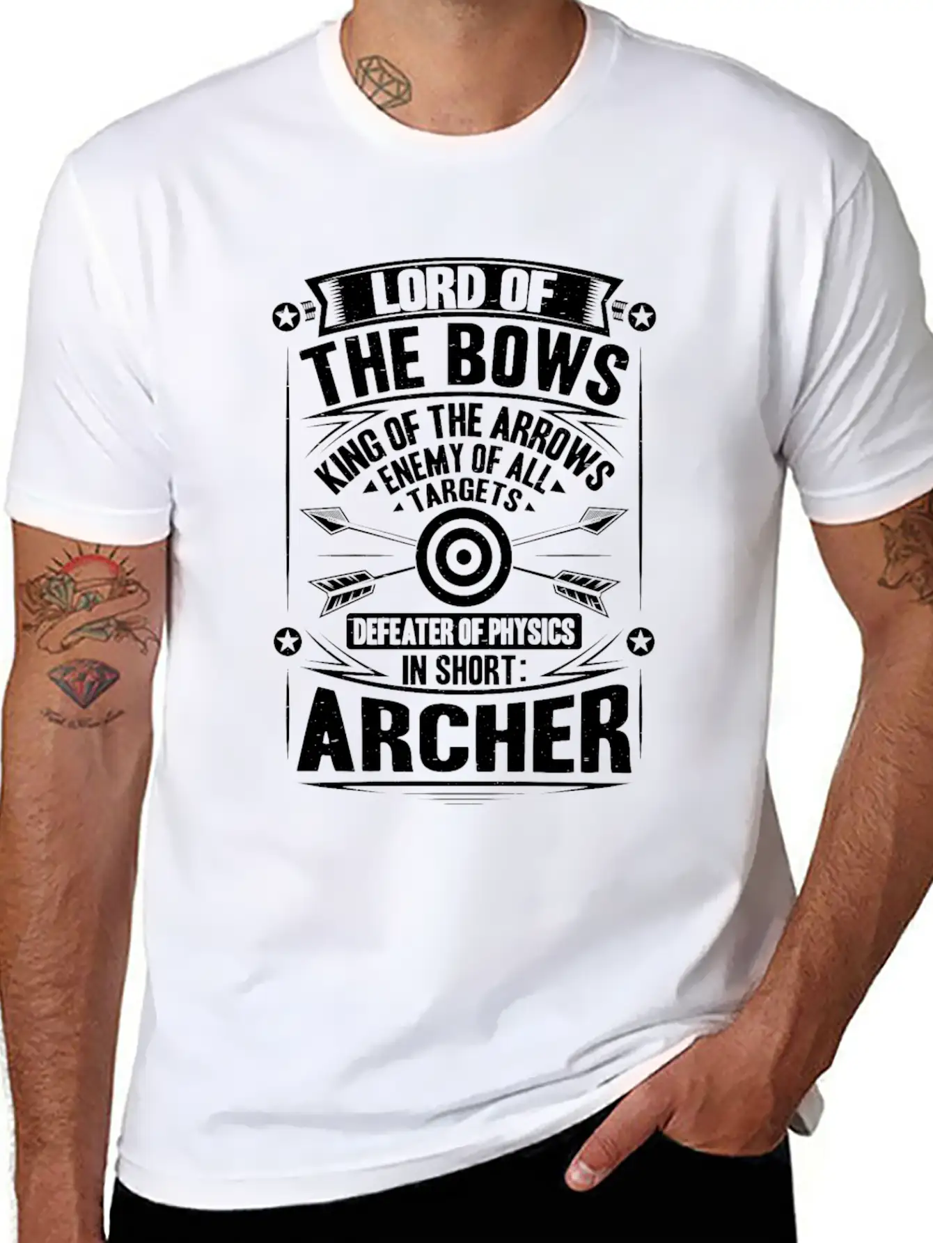 Archer Archery Bow Hunting Bowman Arrow Bow Hunter Essential Cotton Tee For Daily Outfits – Unisex Style