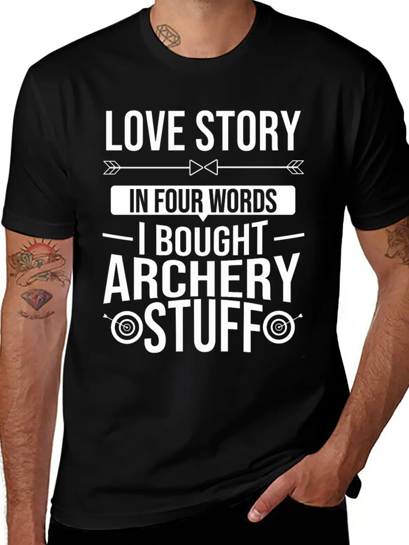 Archer Bow Hunting Traditional Arrow Archery Stylish Everyday T-Shirt – Unisex Basic Cotton Tee