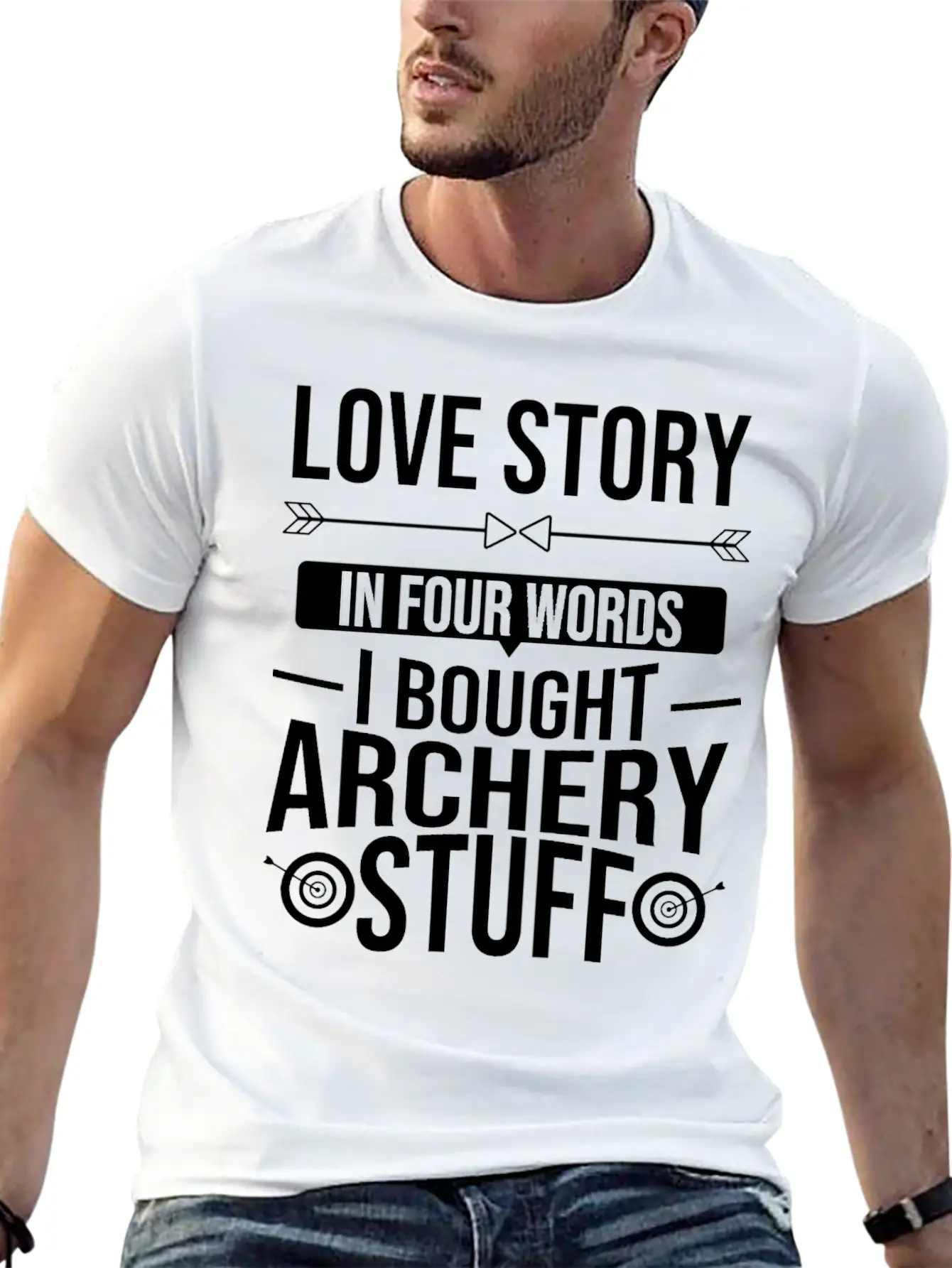Archer Bow Hunting Traditional Arrow Archery Stylish Everyday T-Shirt – Unisex Basic Cotton Tee