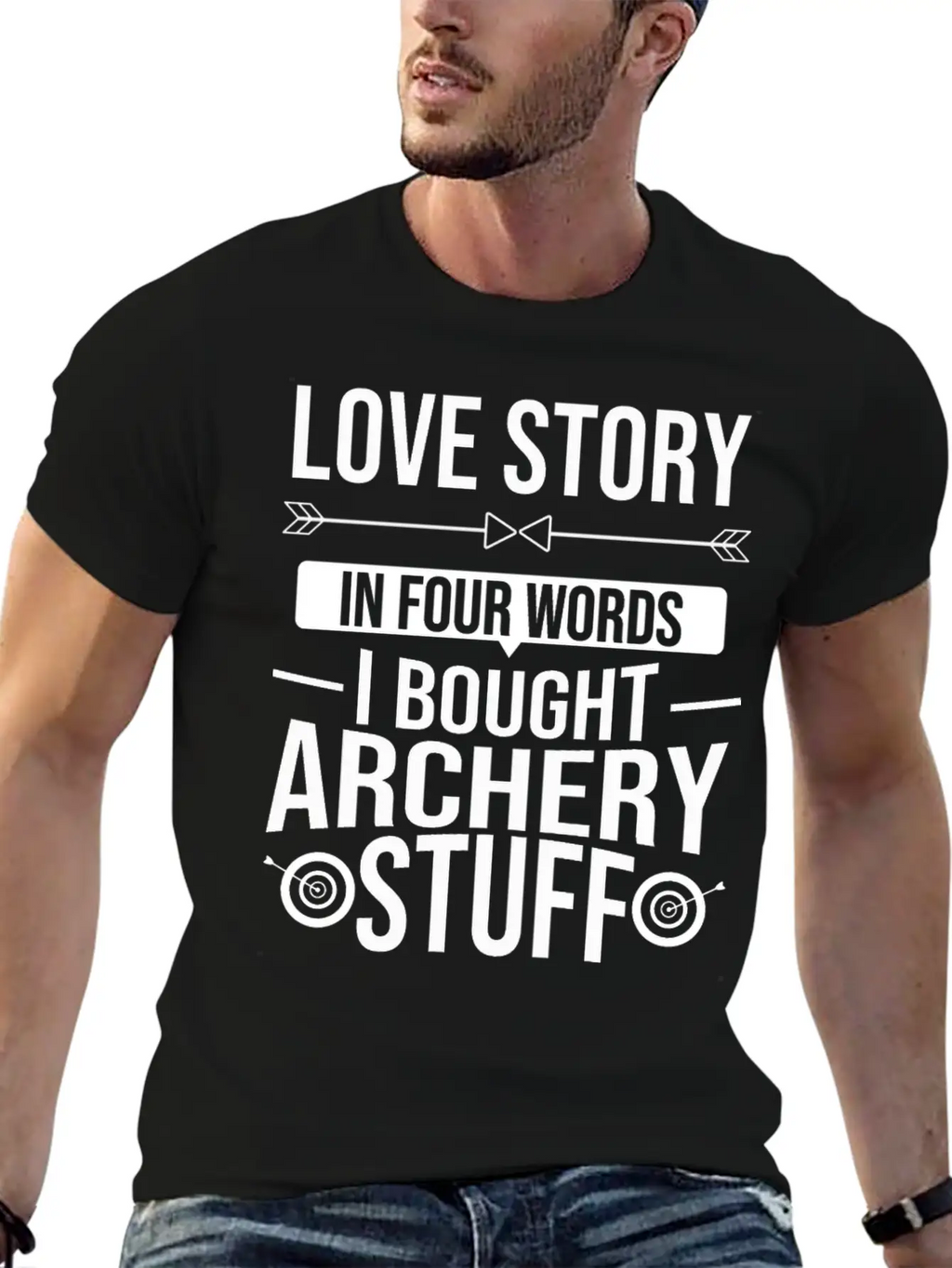 Archer Bow Hunting Traditional Arrow Archery Stylish Everyday T-Shirt – Unisex Basic Cotton Tee