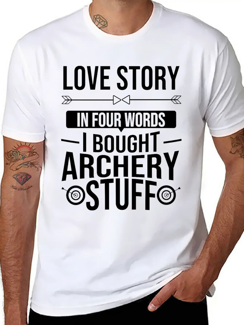 Archer Bow Hunting Traditional Arrow Archery Stylish Everyday T-Shirt – Unisex Basic Cotton Tee