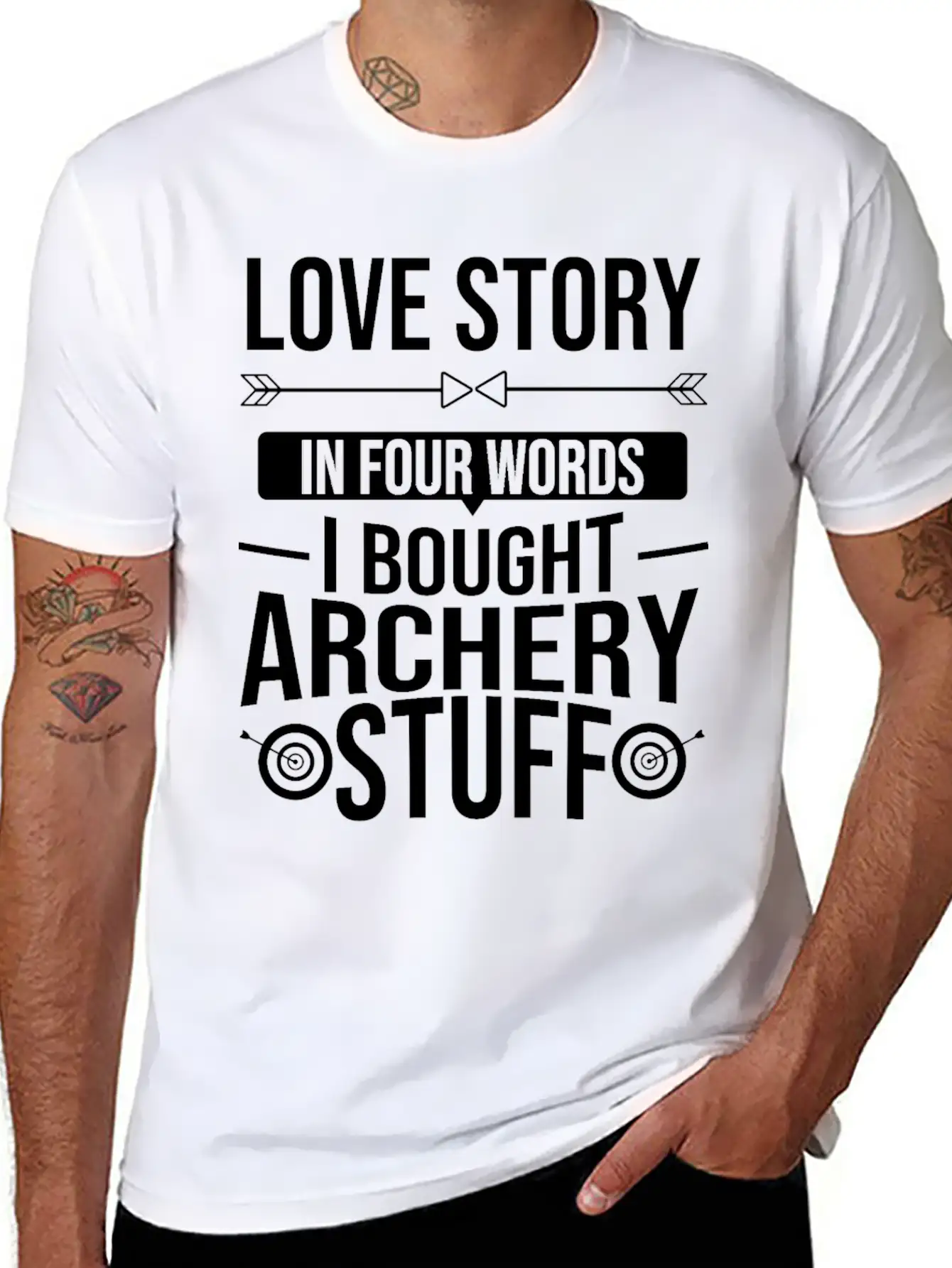 Archer Bow Hunting Traditional Arrow Archery Stylish Everyday T-Shirt – Unisex Basic Cotton Tee