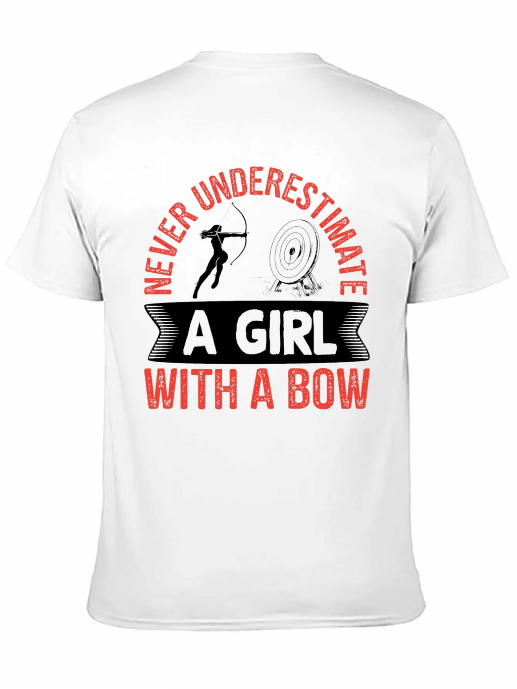 Archery Archer Girl With A Bow Breathable Soft Cotton T-Shirt – Timeless Casual Look