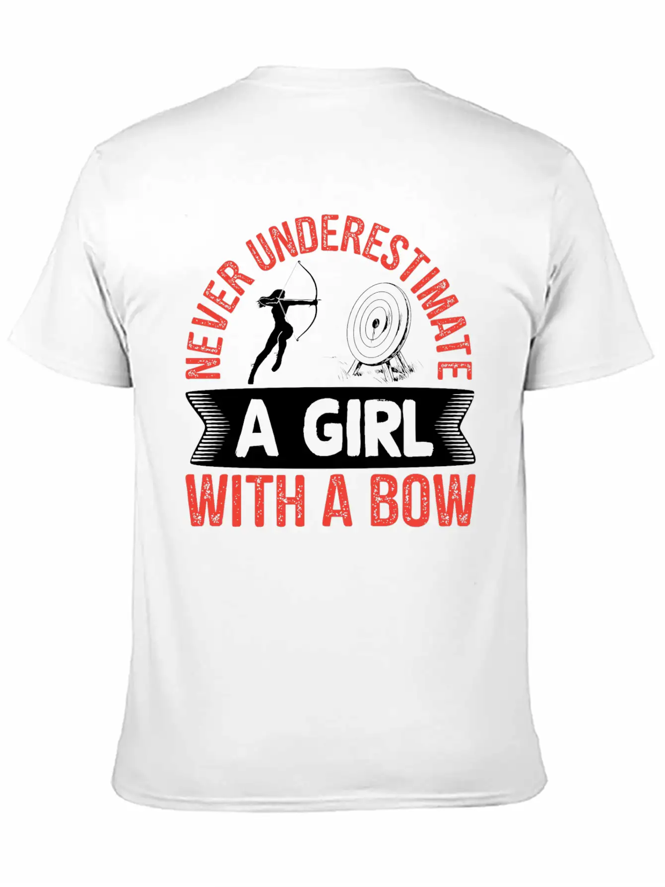 Archery Archer Girl With A Bow Breathable Soft Cotton T-Shirt – Timeless Casual Look