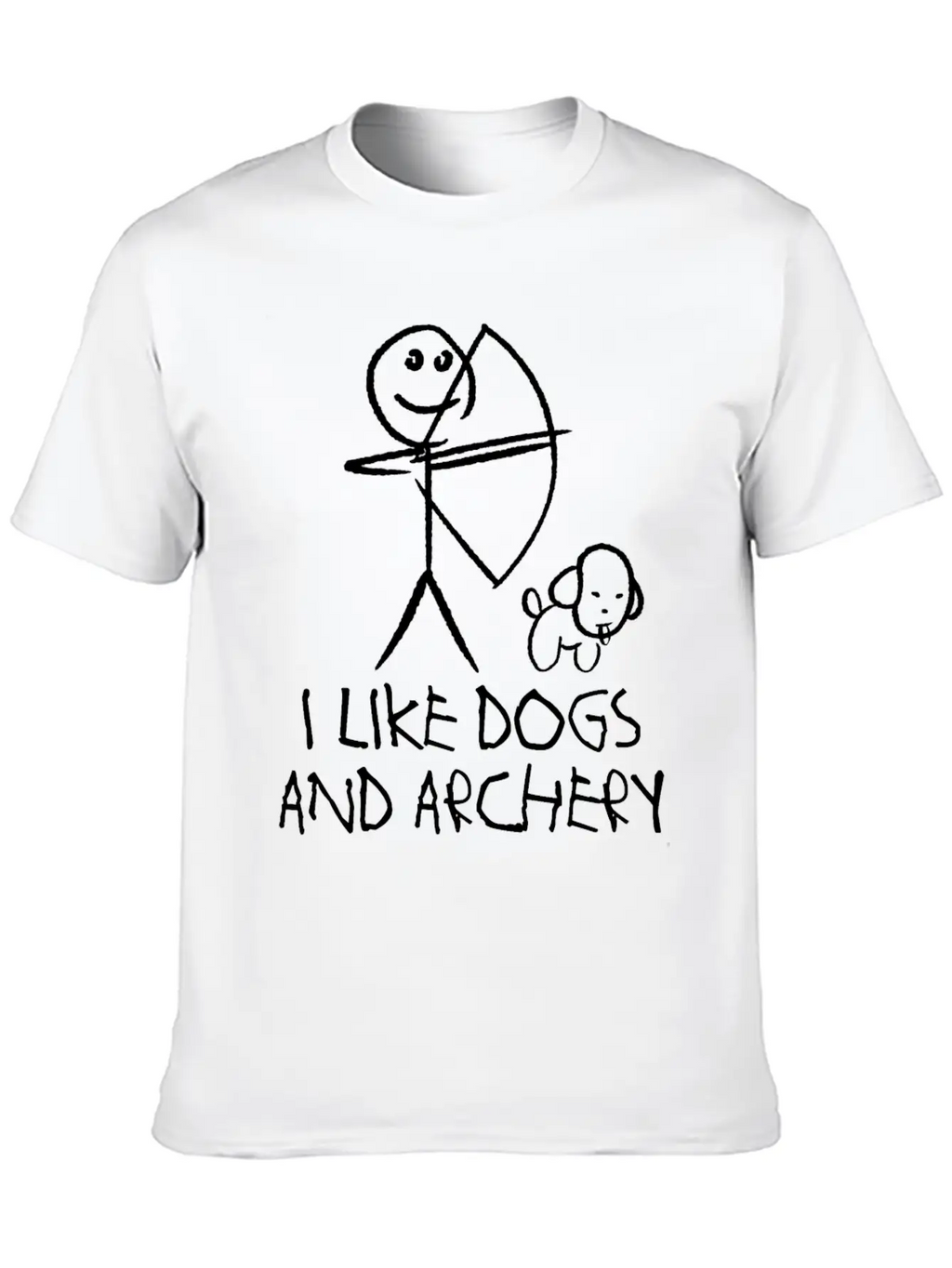 Archery Dog Long Bow Archer Compound Bow Breathable Graphic T-Shirt – Perfect For Casual Days