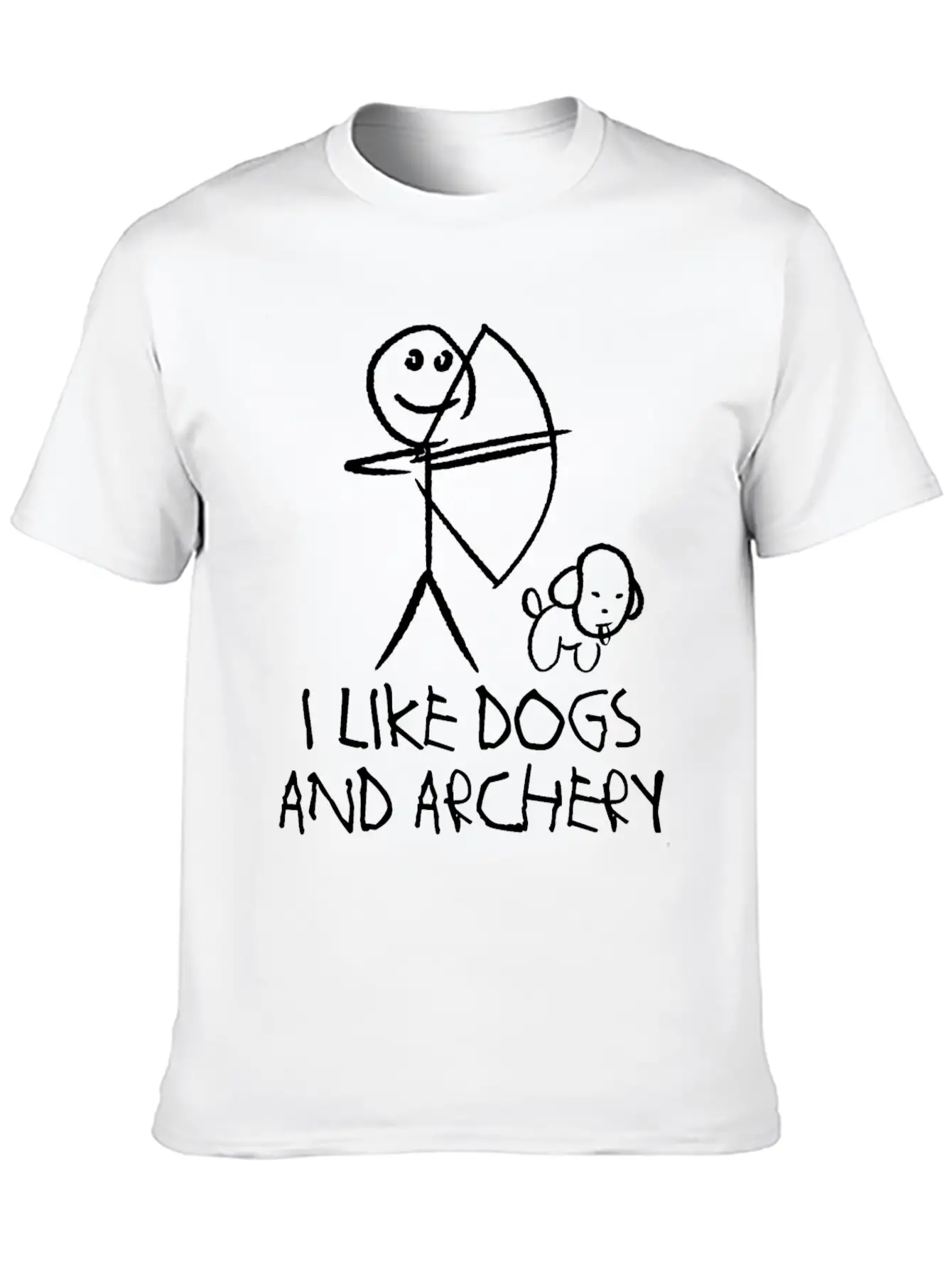 Archery Dog Long Bow Archer Compound Bow Breathable Graphic T-Shirt – Perfect For Casual Days