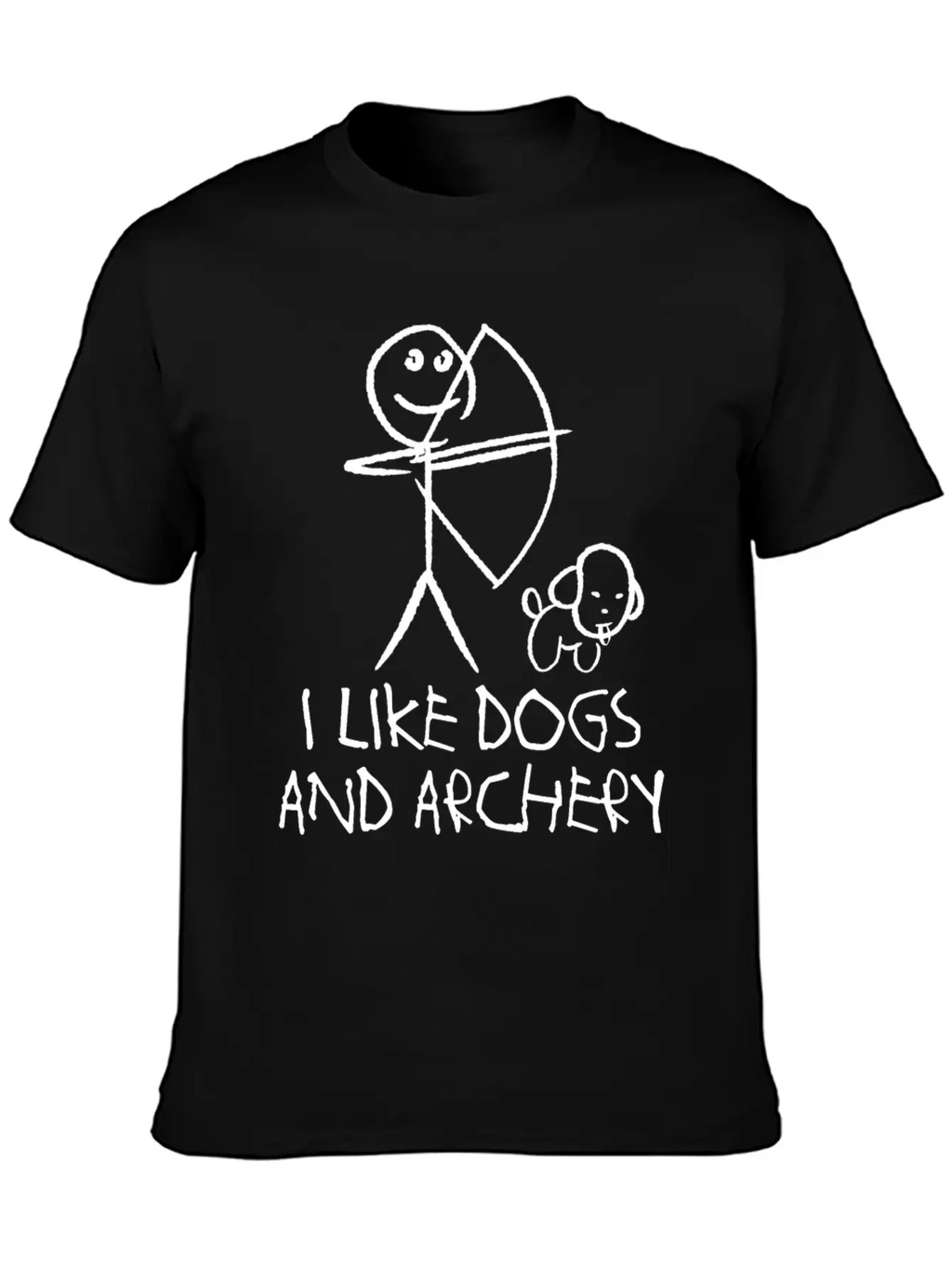 Archery Dog Long Bow Archer Compound Bow Breathable Graphic T-Shirt – Perfect For Casual Days