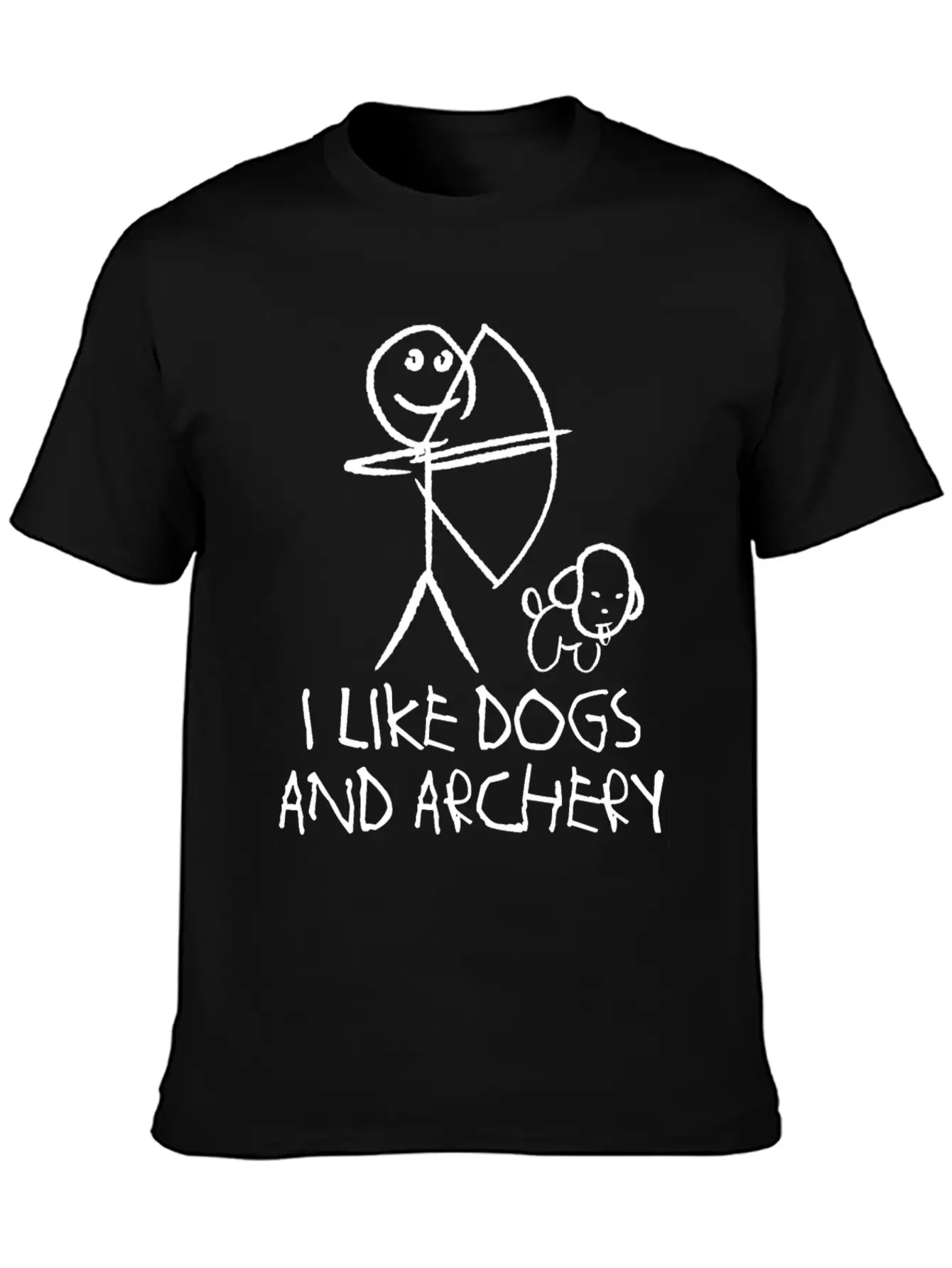 Archery Dog Long Bow Archer Compound Bow Breathable Graphic T-Shirt – Perfect For Casual Days