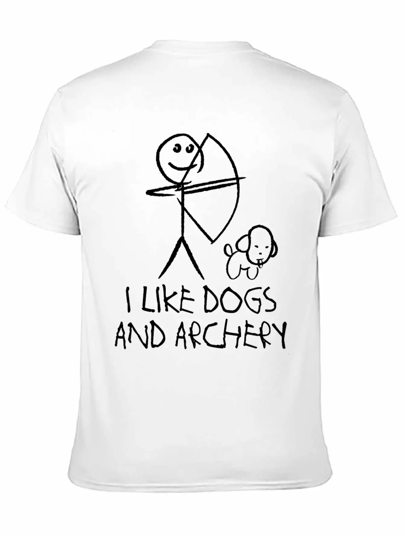 Archery Dog Long Bow Archer Compound Bow Breathable Graphic T-Shirt – Perfect For Casual Days