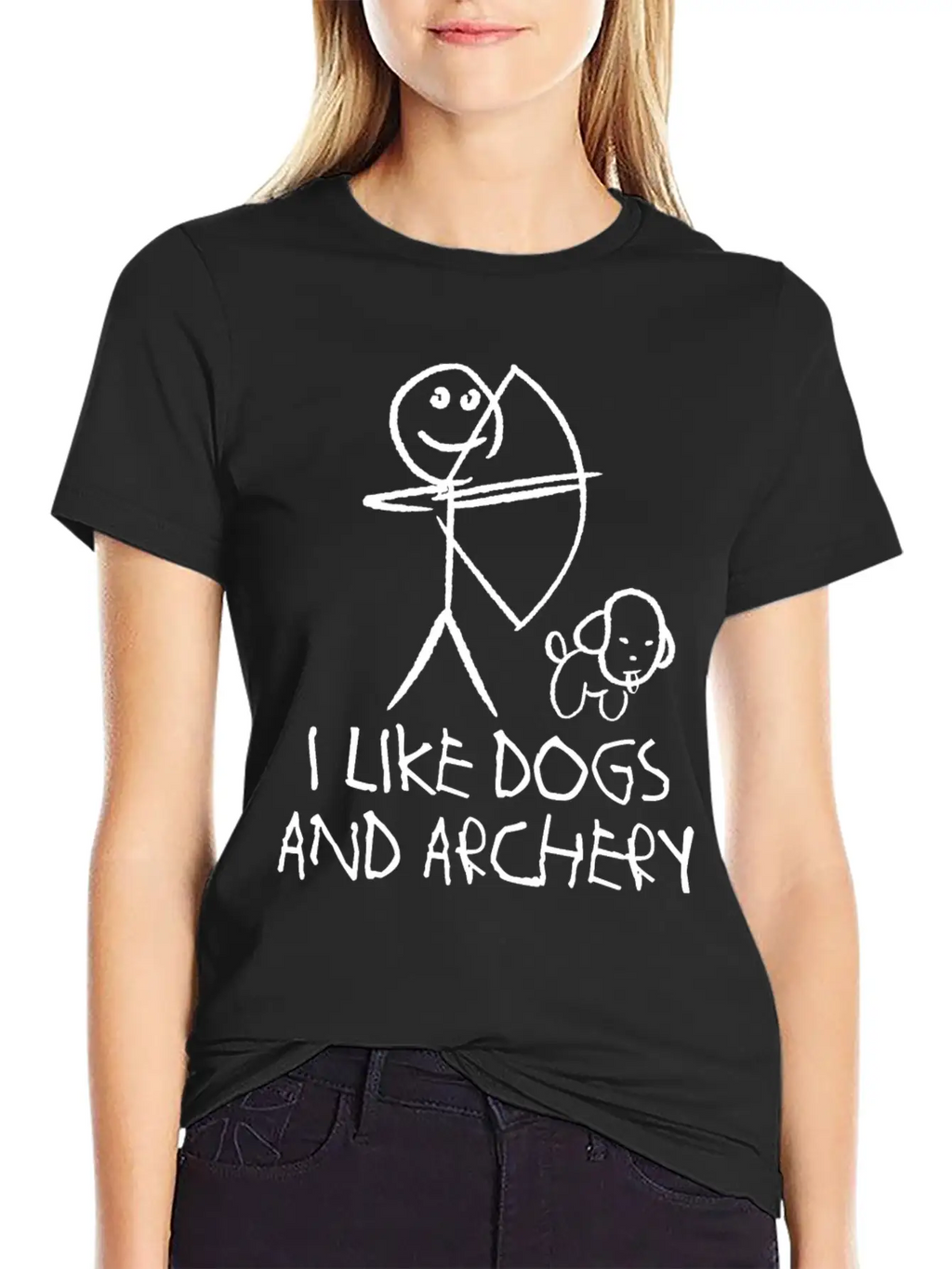 Archery Dog Long Bow Archer Compound Bow Breathable Graphic T-Shirt – Perfect For Casual Days