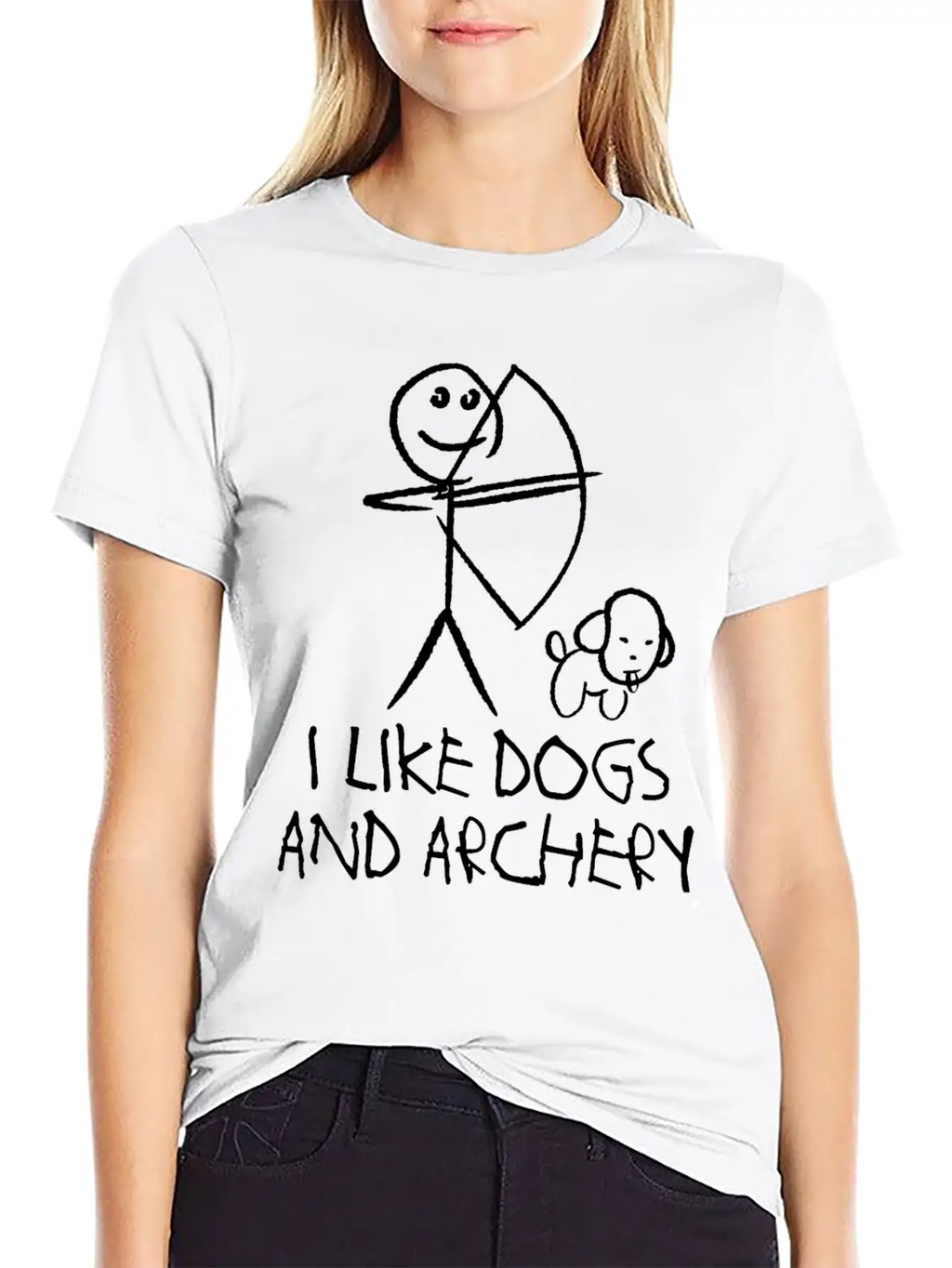 Archery Dog Long Bow Archer Compound Bow Breathable Graphic T-Shirt – Perfect For Casual Days
