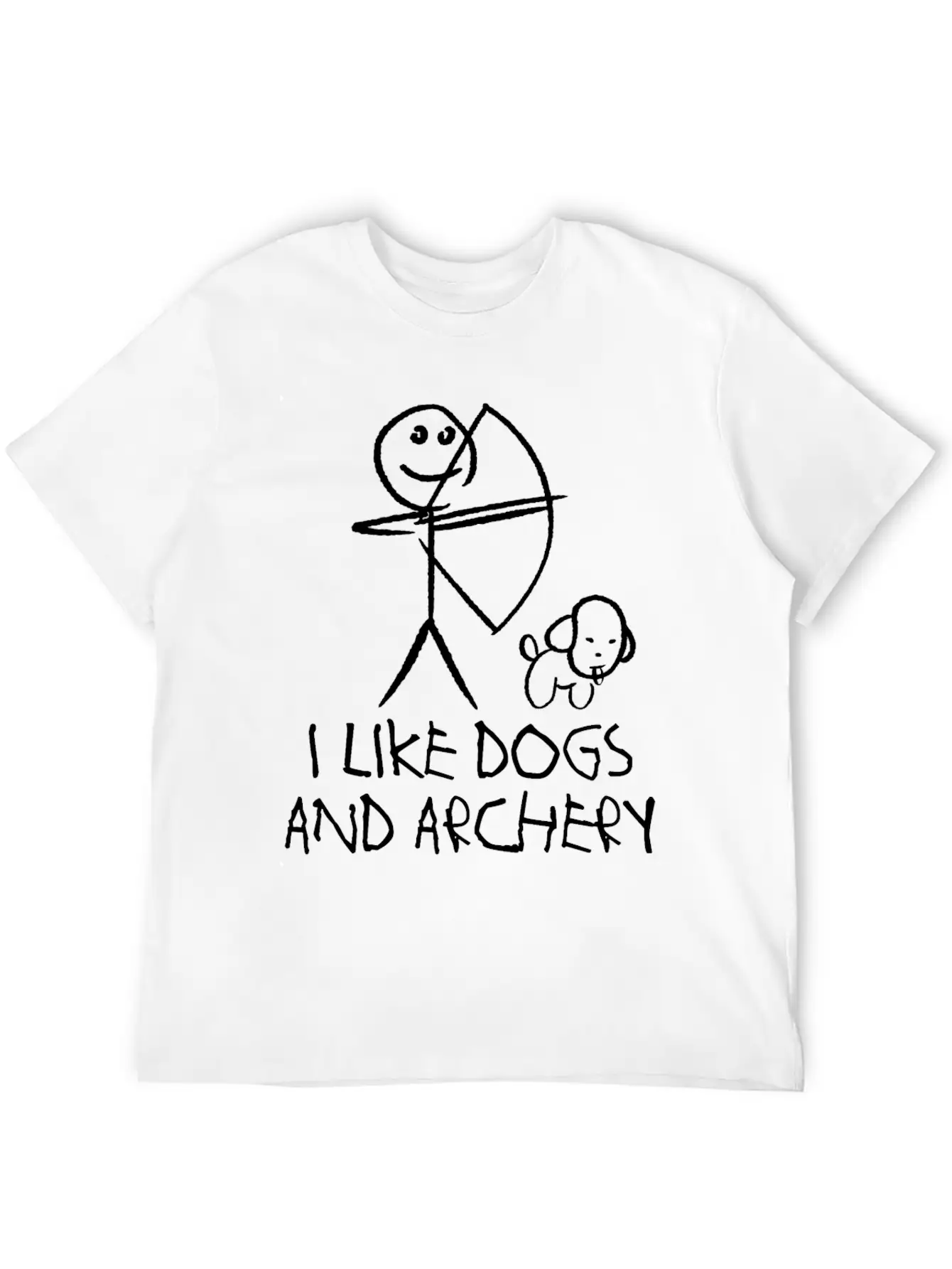 Archery Dog Long Bow Archer Compound Bow Breathable Graphic T-Shirt – Perfect For Casual Days